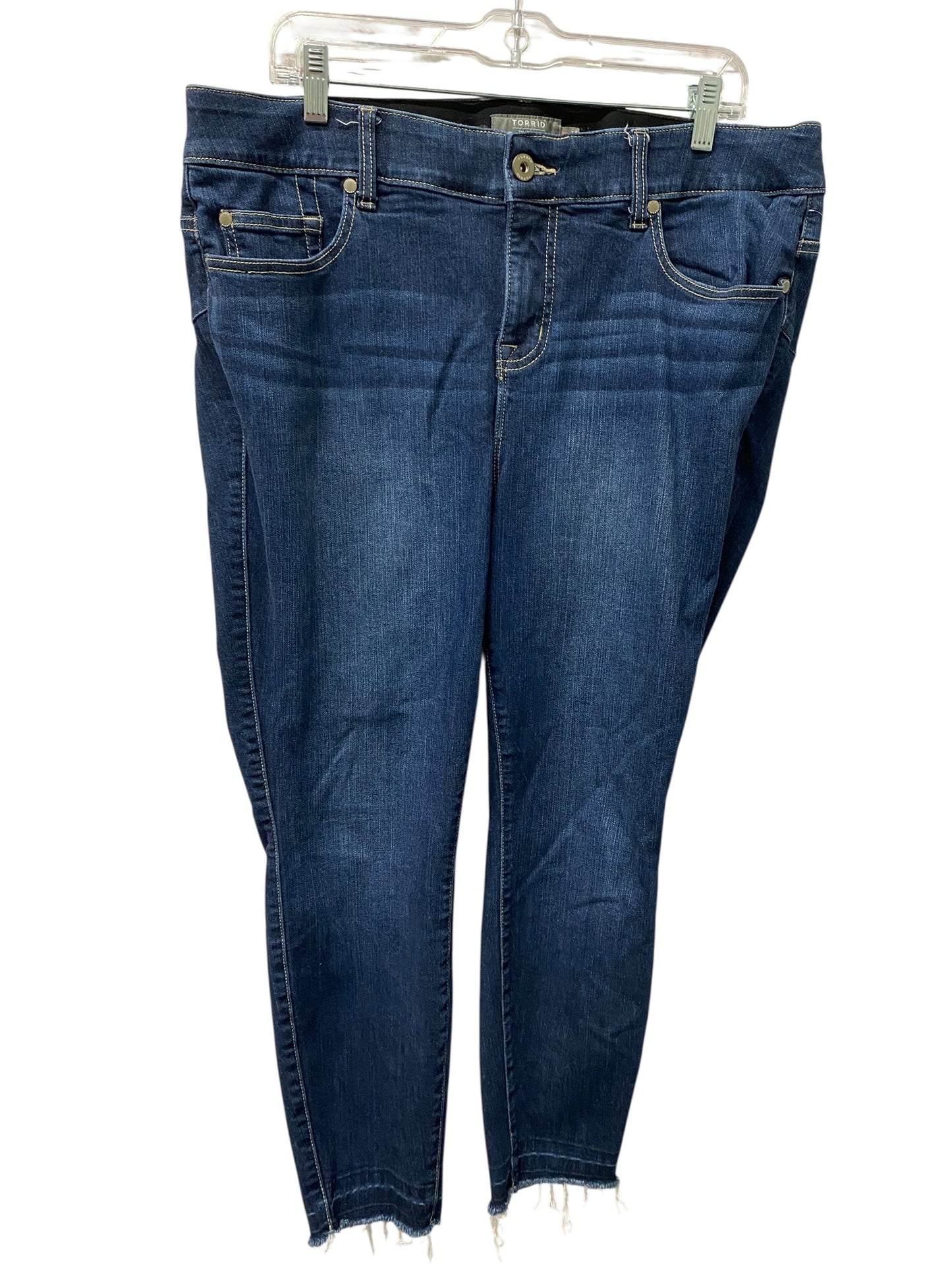 Jeans Skinny By Torrid In Blue, Size:18