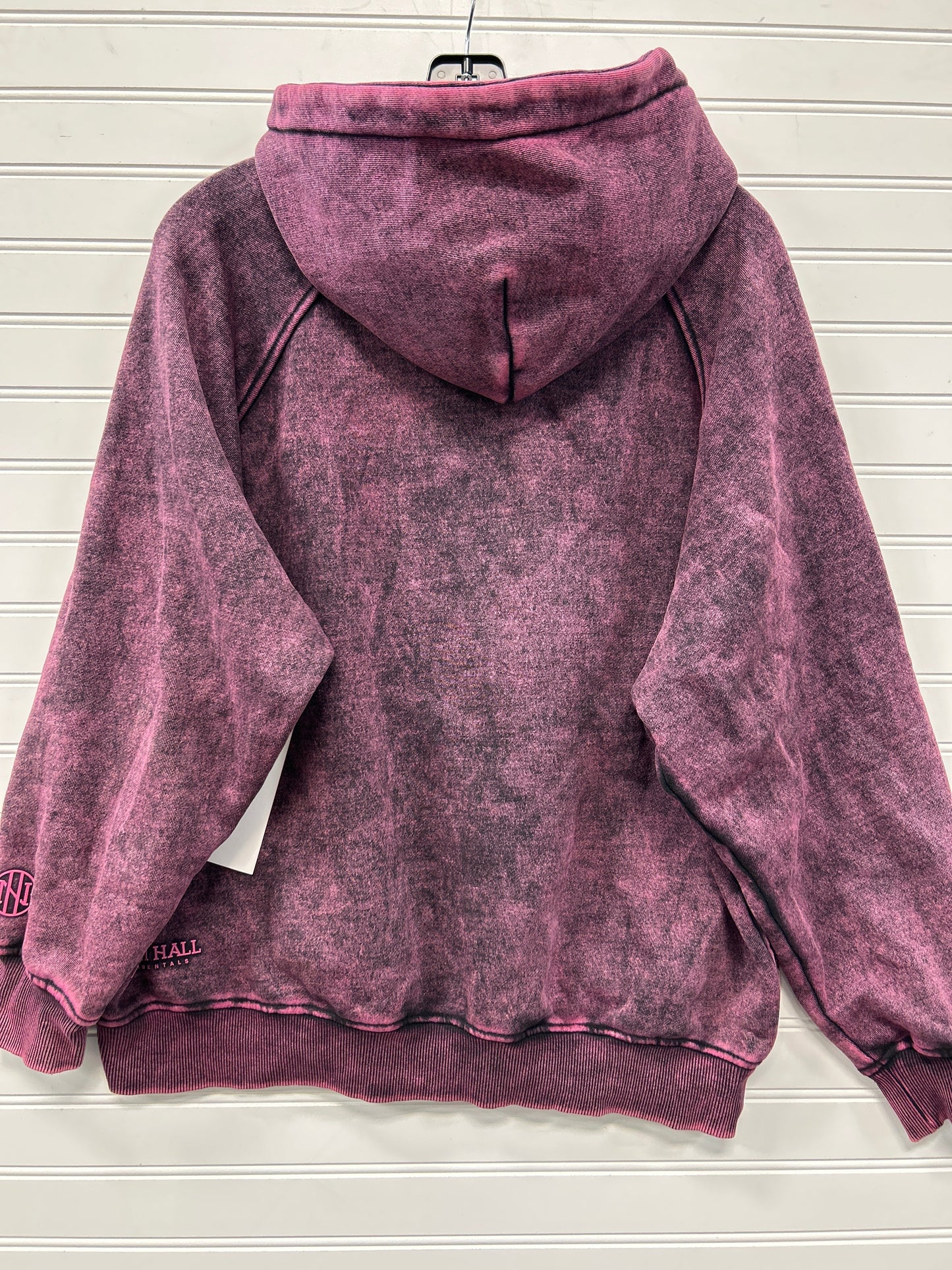 Sweatshirt Hoodie By Cmb In Black & Pink, Size:M