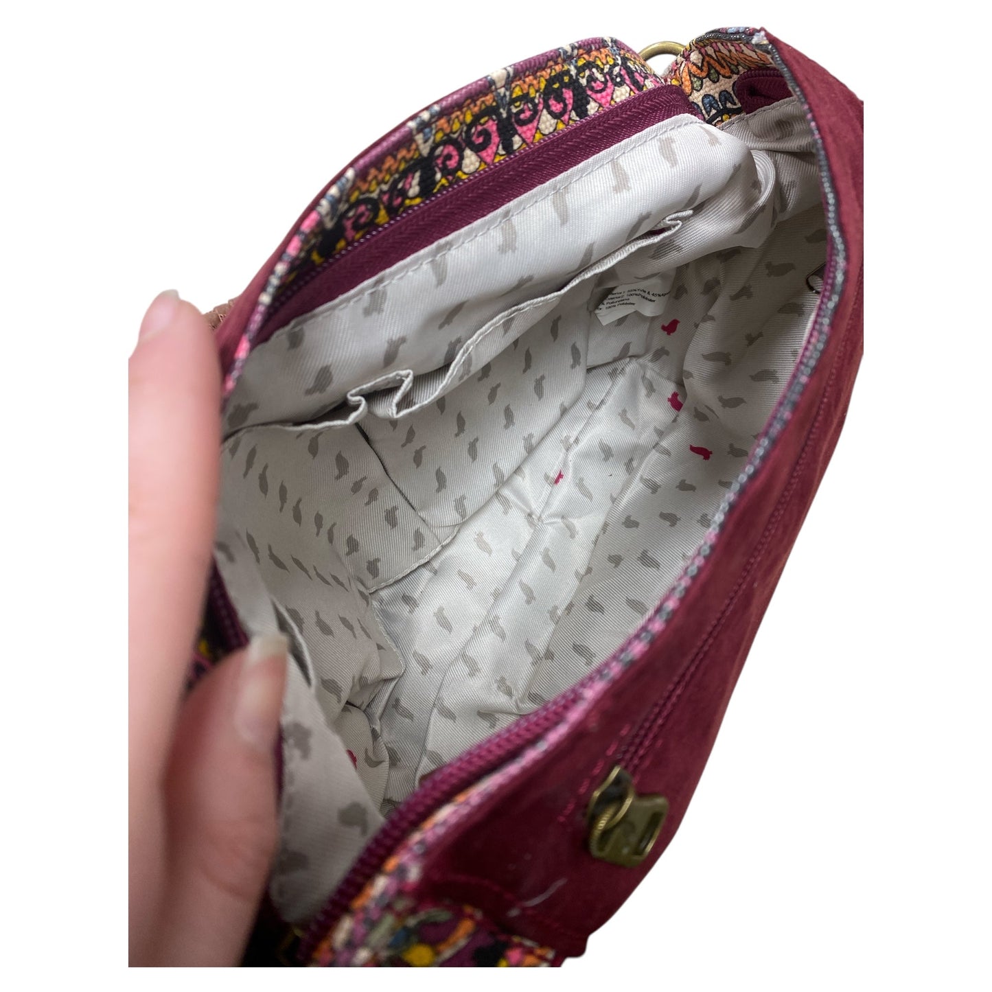 Handbag By Sakroots In Maroon, Size:Small