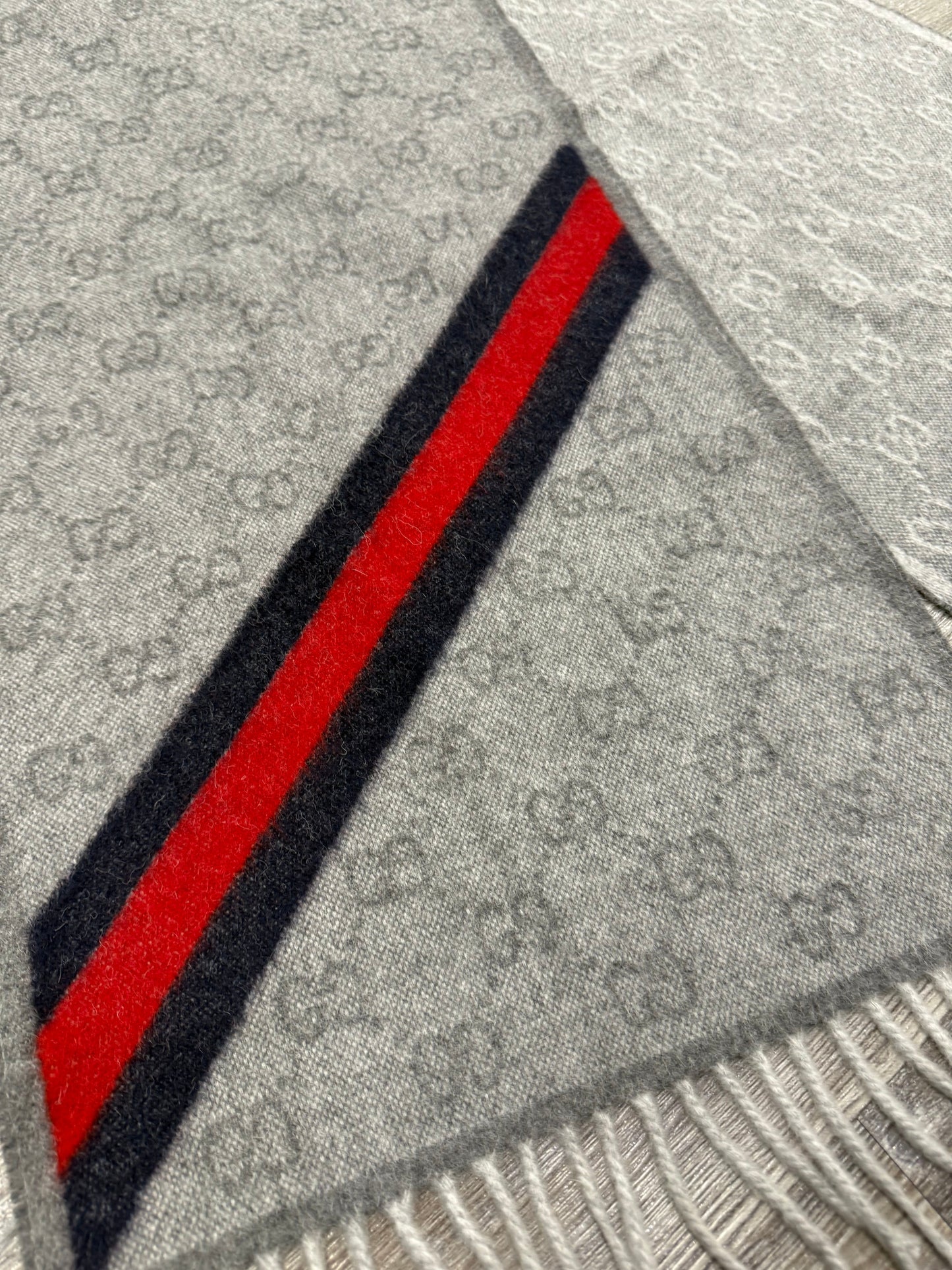 Scarf Luxury Designer By Gucci In Grey