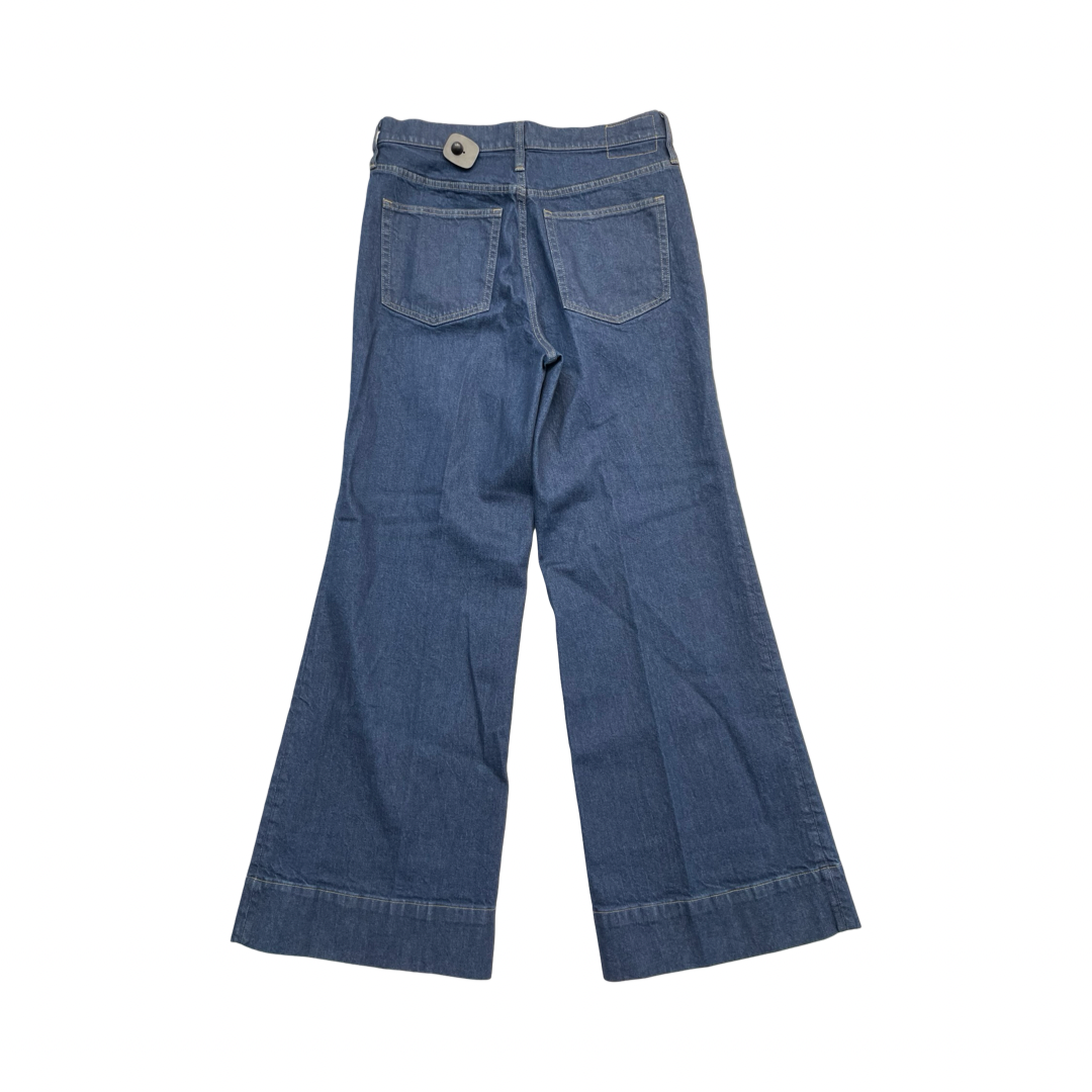 Jeans Wide Leg By J. Crew In Blue Denim, Size:10