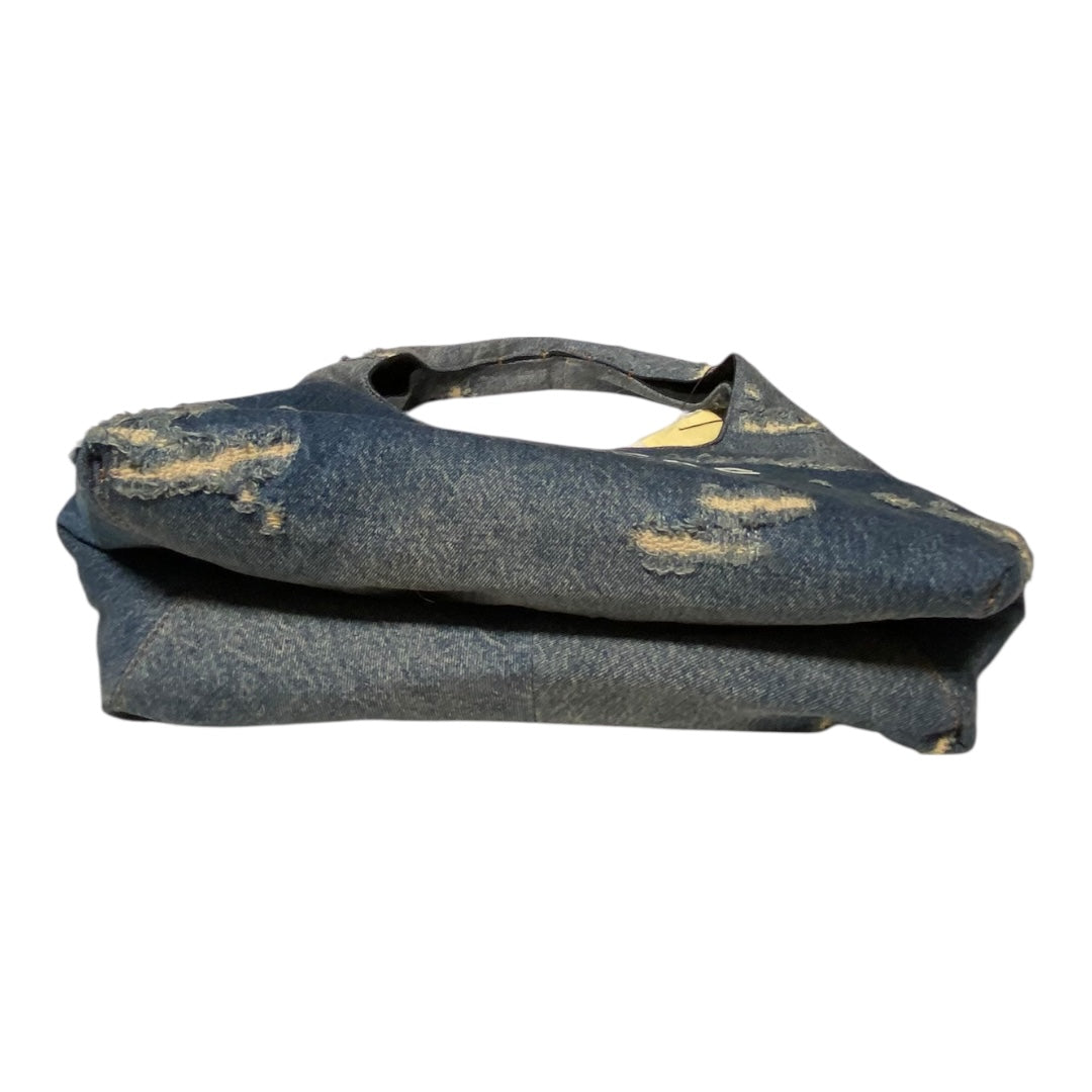 Handbag Designer By Marc Jacobs In Blue Denim, Size:Large