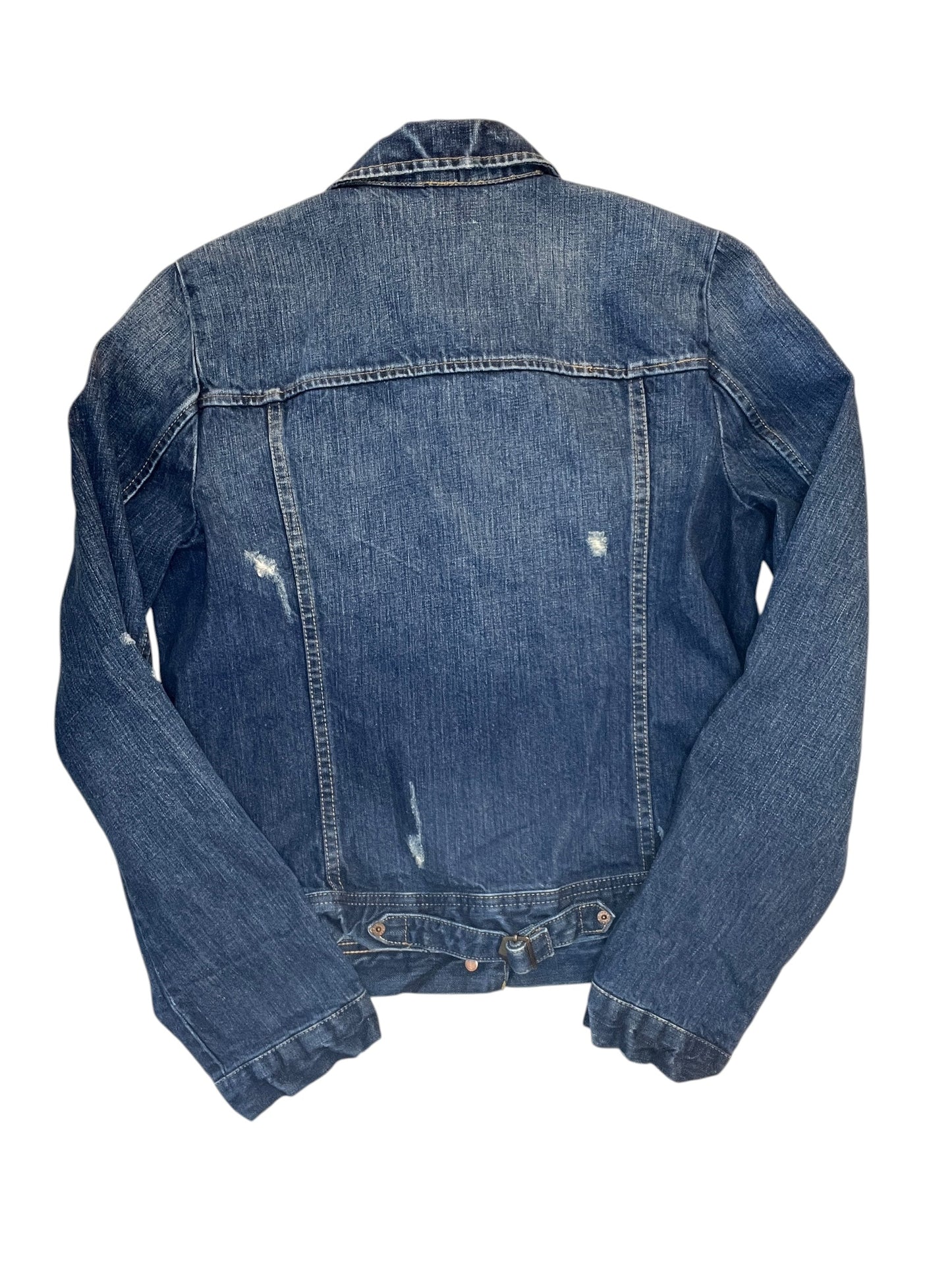 Jacket Denim By J. Crew In Blue Denim, Size:M