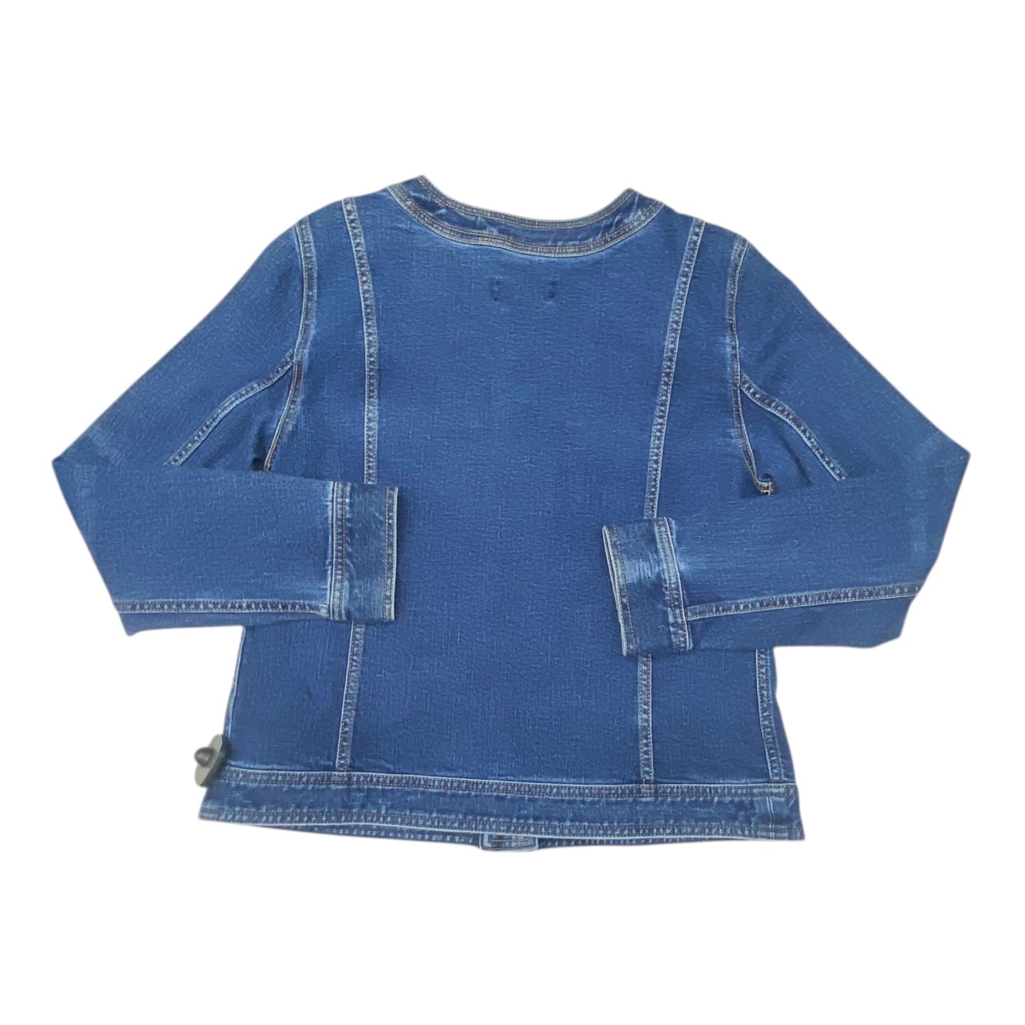 Jacket Denim By Talbots In Blue Denim, Size:M