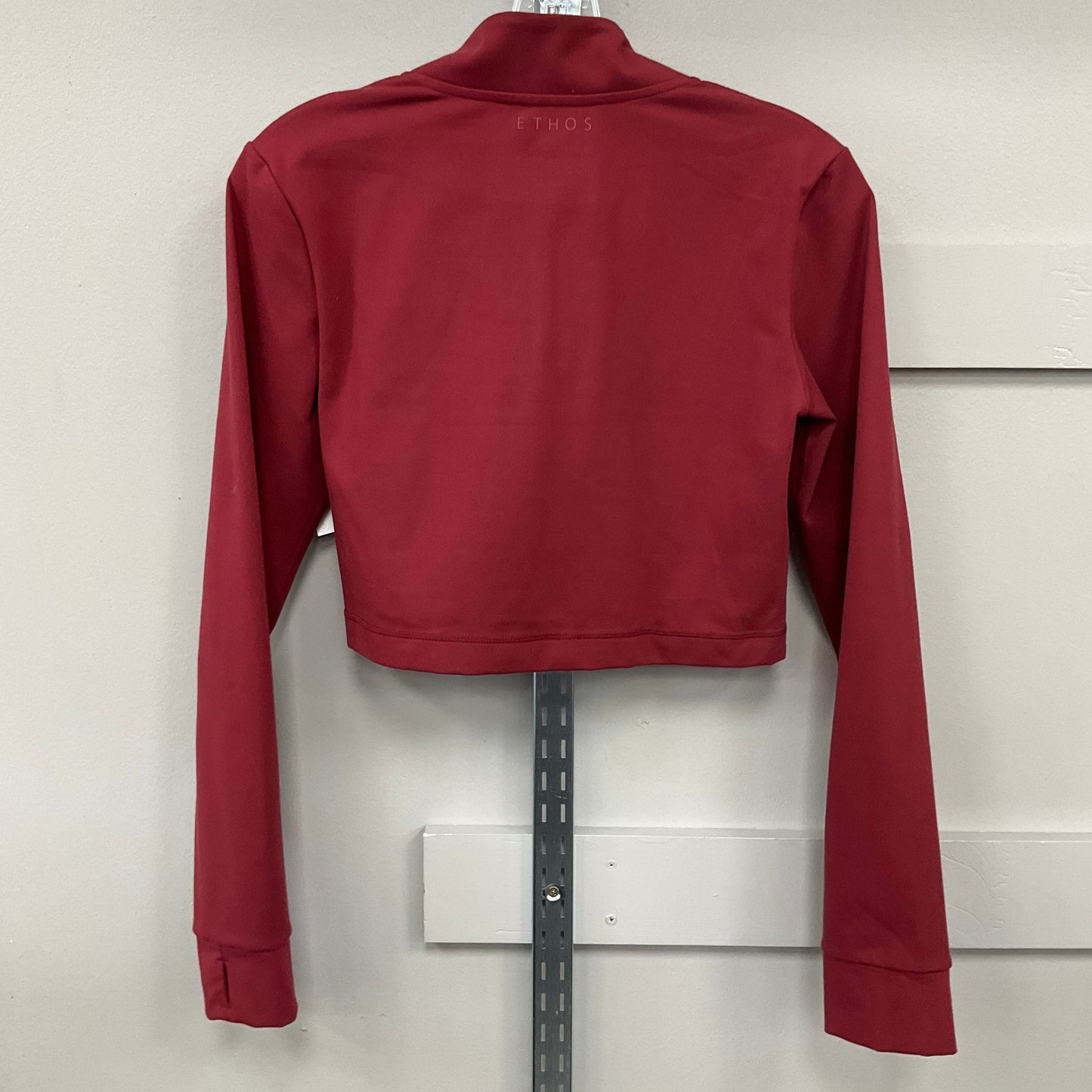 ATHLETIC TOP LS COLLAR by ETHOS In MAROON, Size: L