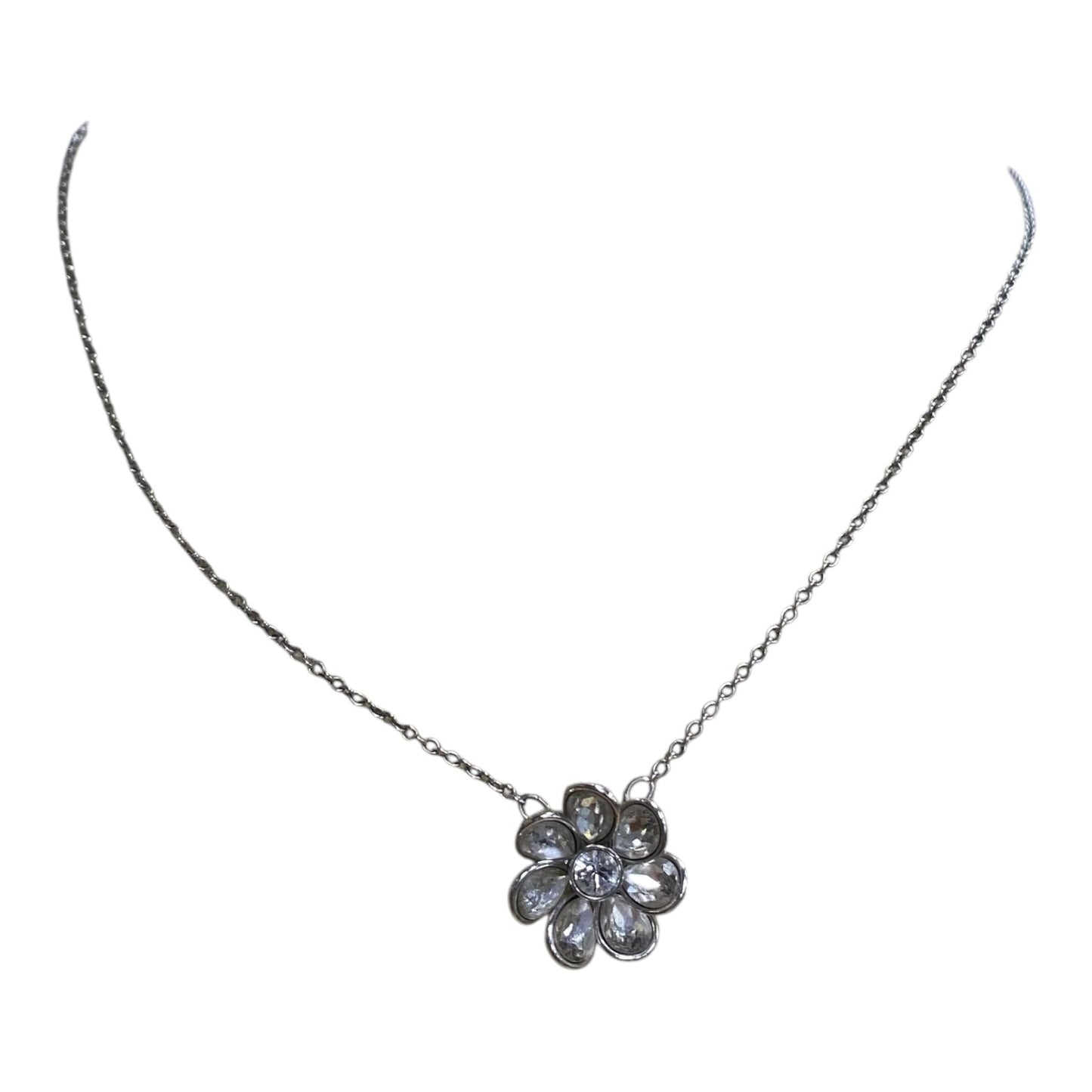 Necklace Designer By Swarovski In Silver