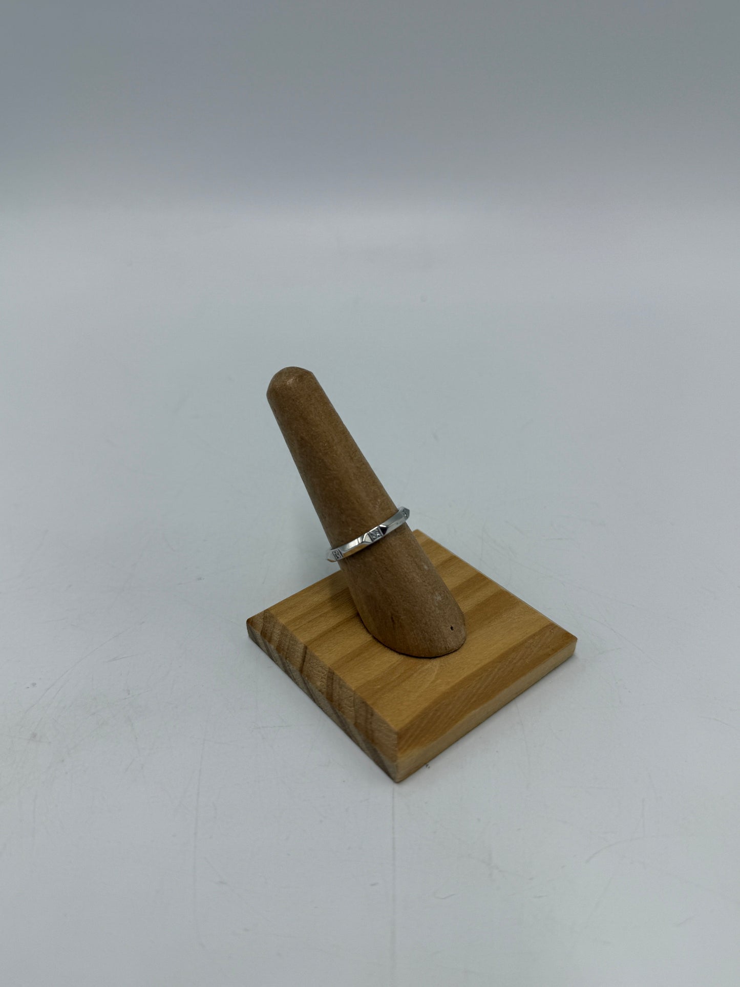 Tiffany And Company Platinum True Band Diamond Luxury Ring, Size: 7