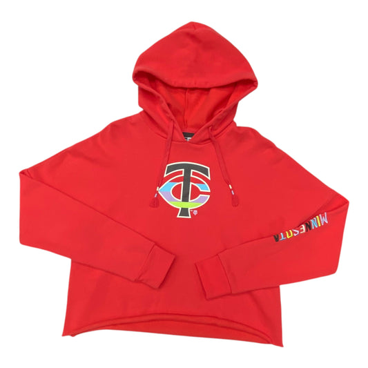 Athletic Sweatshirt Hoodie By New Era In Red, Size:M