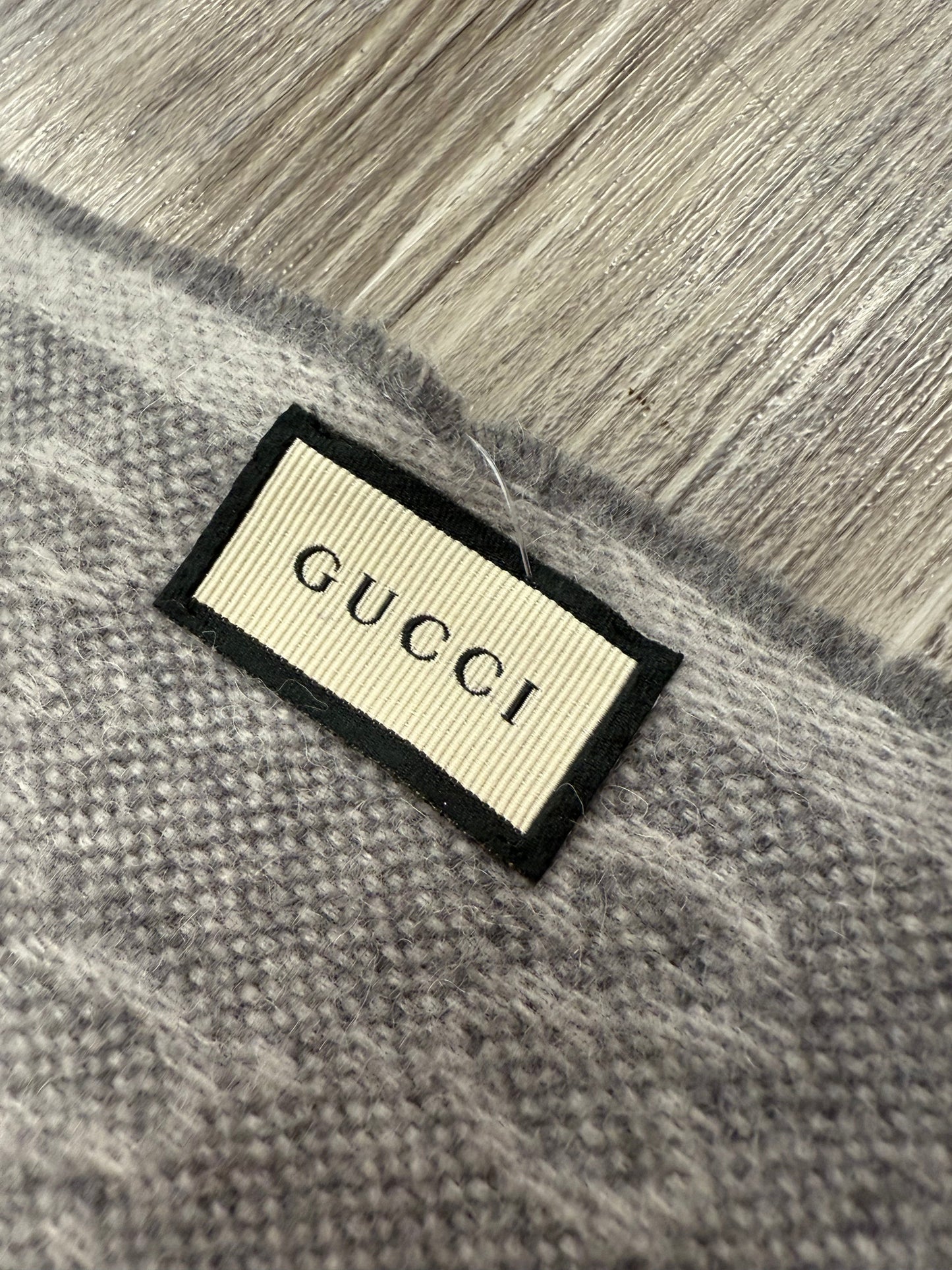 Scarf Luxury Designer By Gucci In Grey