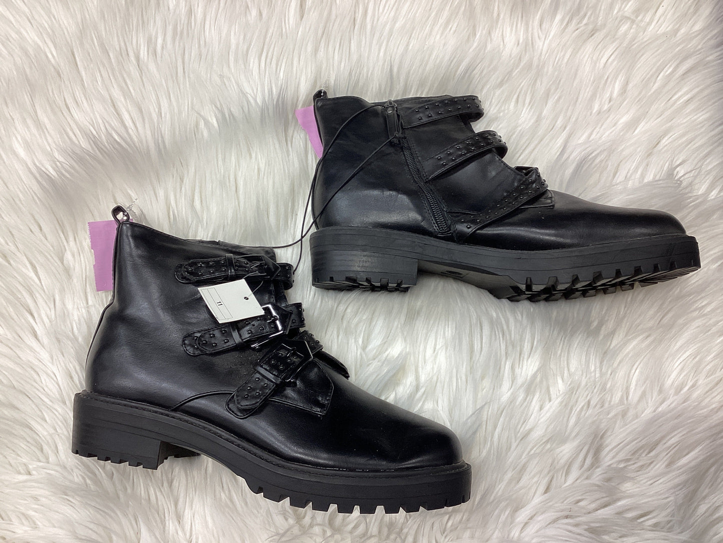 Boots Ankle Flats By A New Day In Black, Size:11