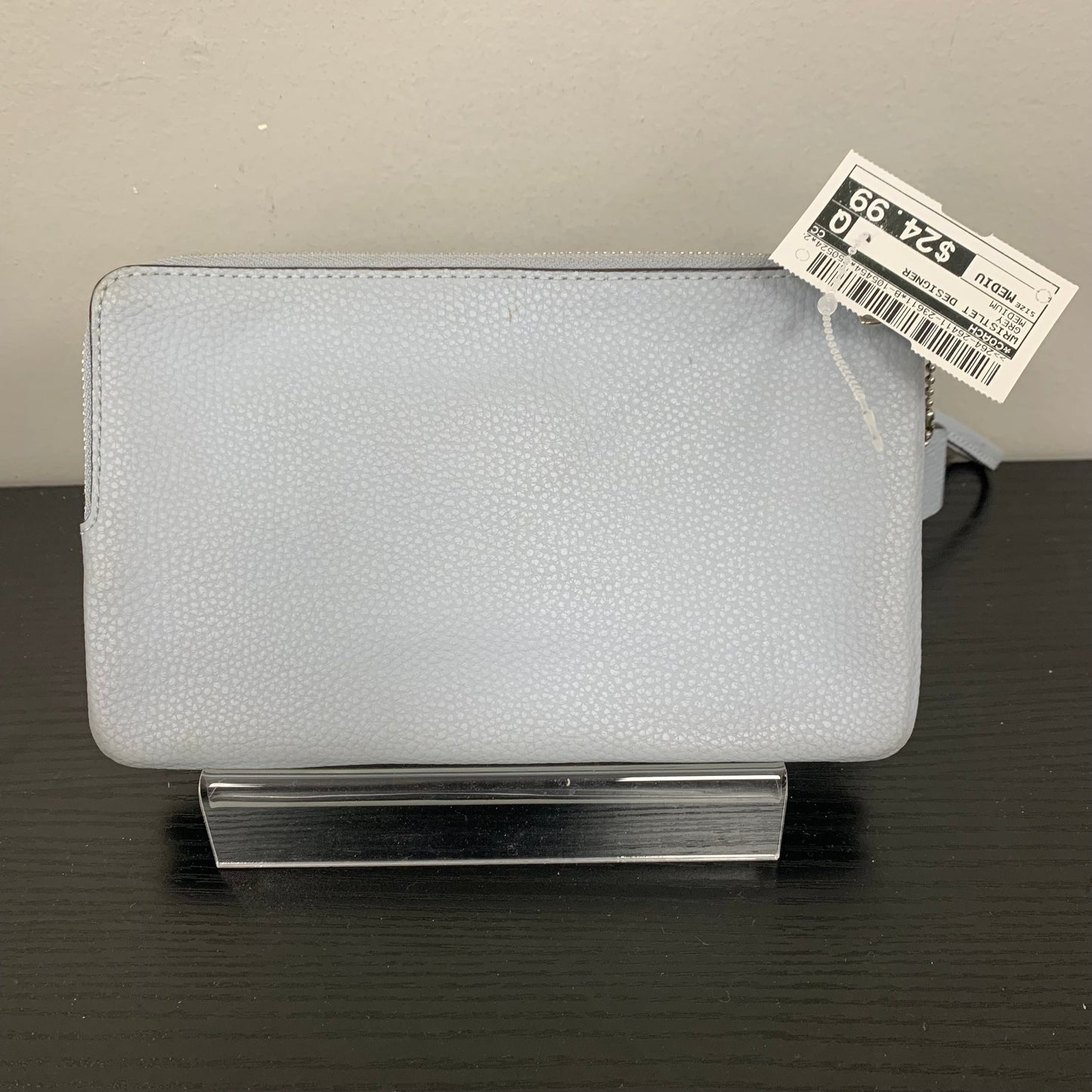 Wristlet Designer By Coach In Grey, Size:Medium