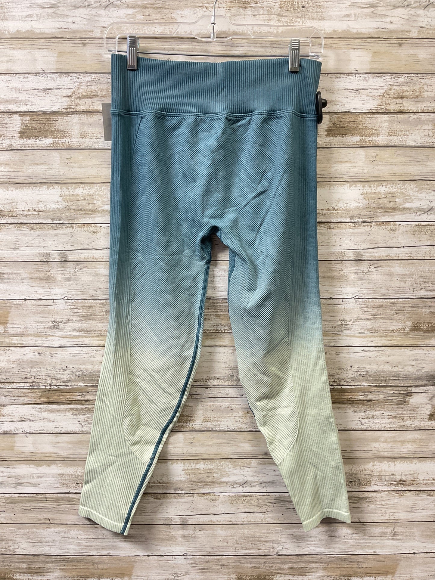 Athletic Leggings By Pink In Blue & Green, Size:L