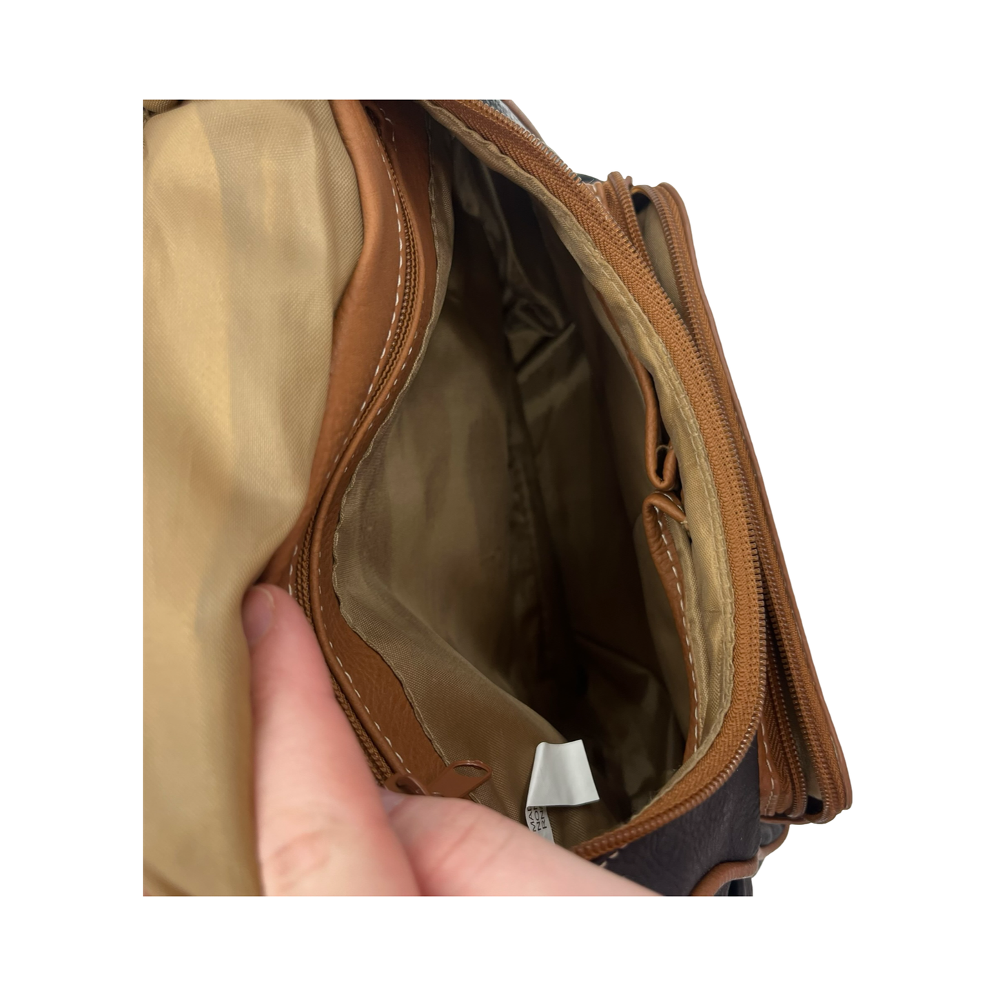 Backpack By St Johns Bay In Black & Tan, Size:Medium