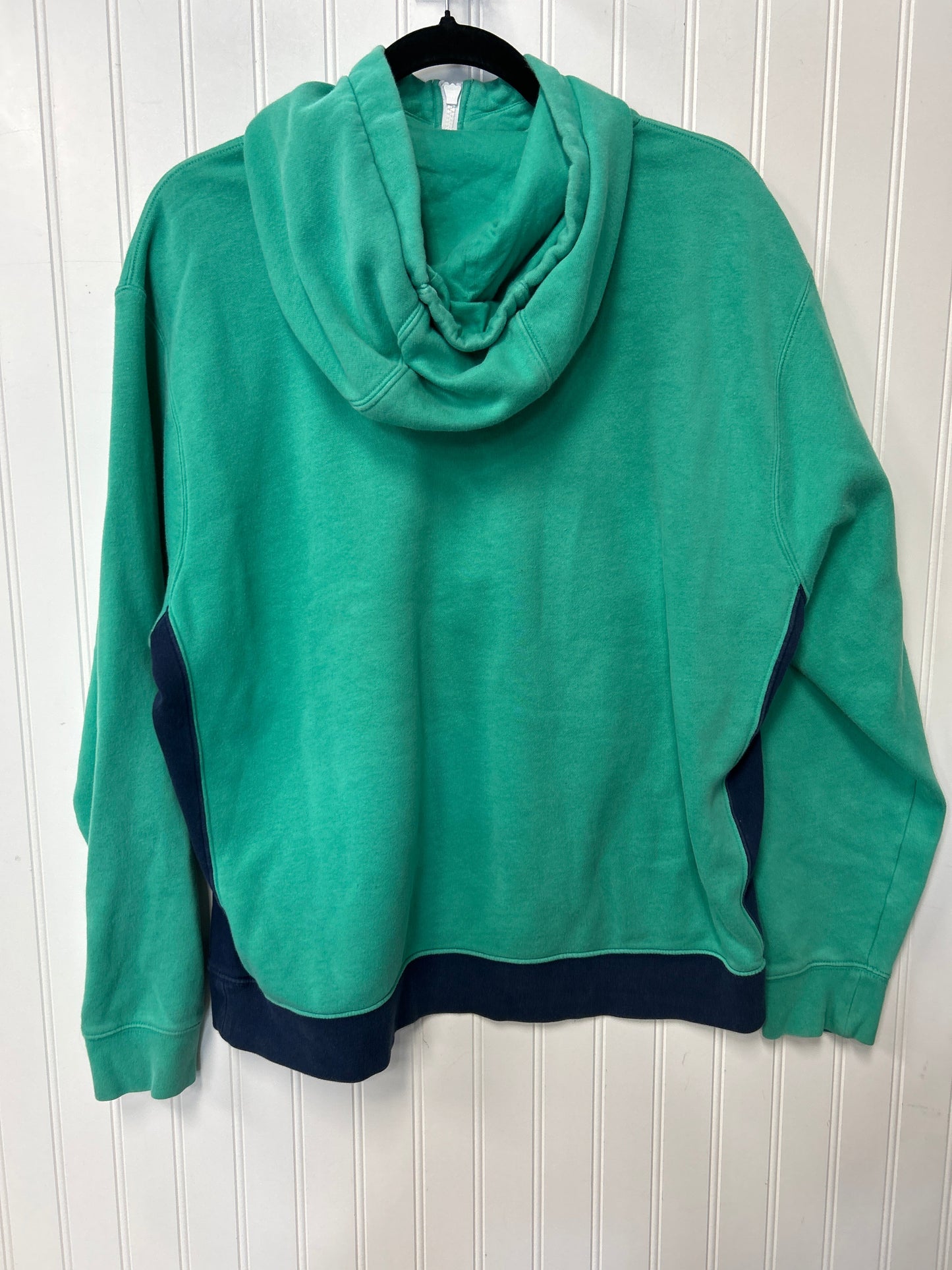 Sweatshirt Hoodie By Nike Apparel In Teal, Size:L