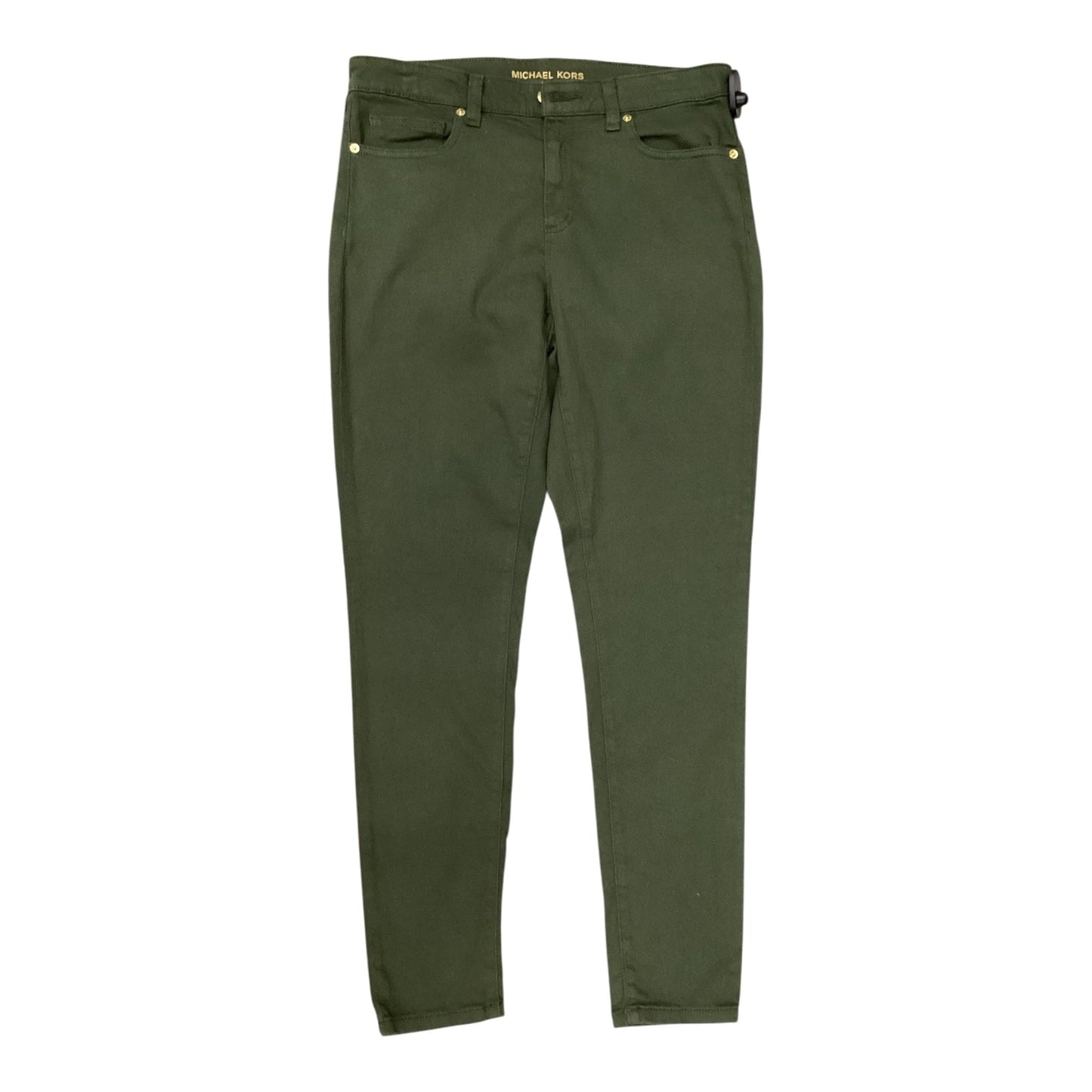 Jeans Skinny By Michael By Michael Kors In Green, Size:10