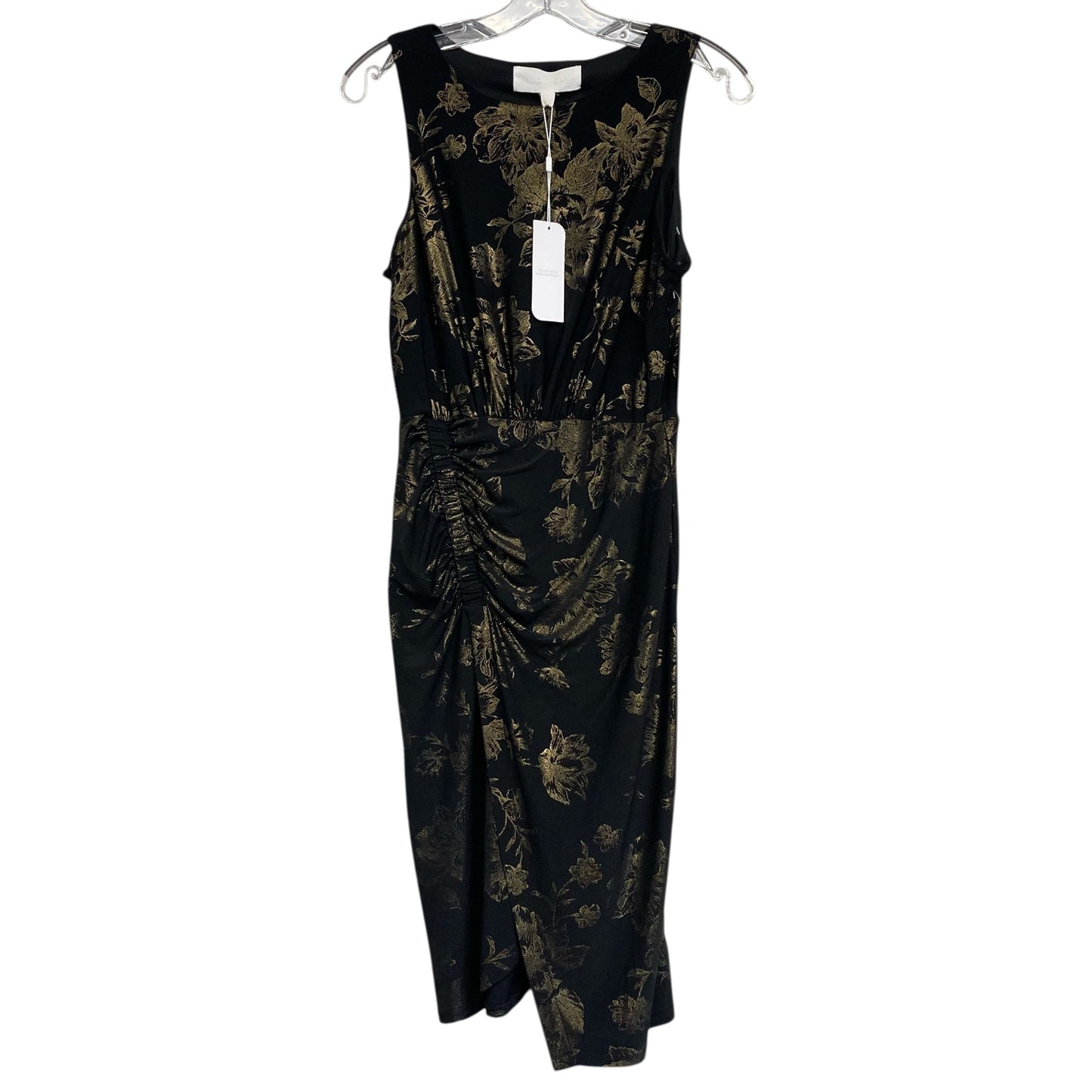 Dress Party Midi By Superfoxx In Black & Gold, Size:Su