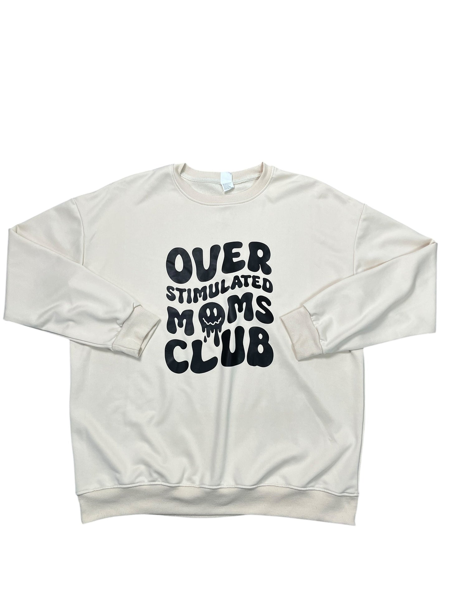 Sweatshirt Crewneck By Clothes Mentor In Cream, Size:Xl