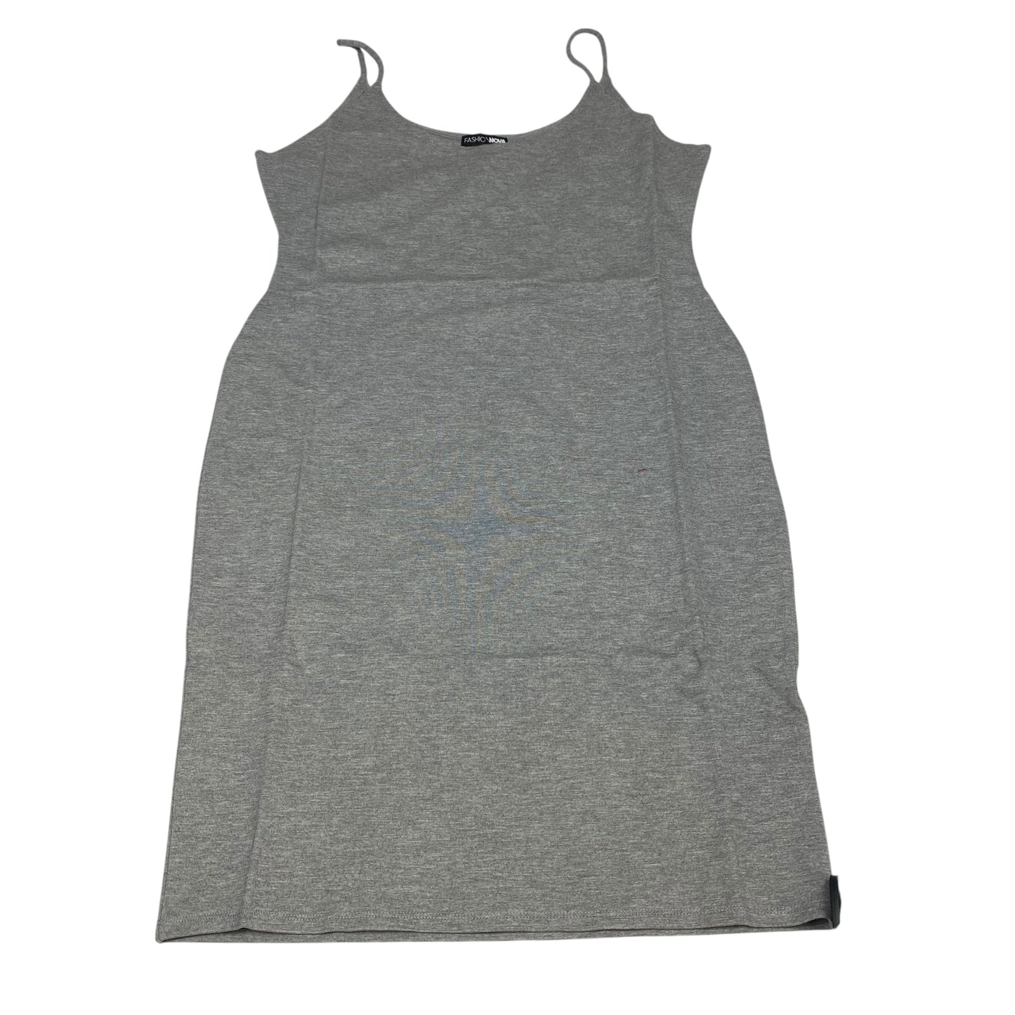Dress Casual Short By Fashion Nova In Grey, Size:1X
