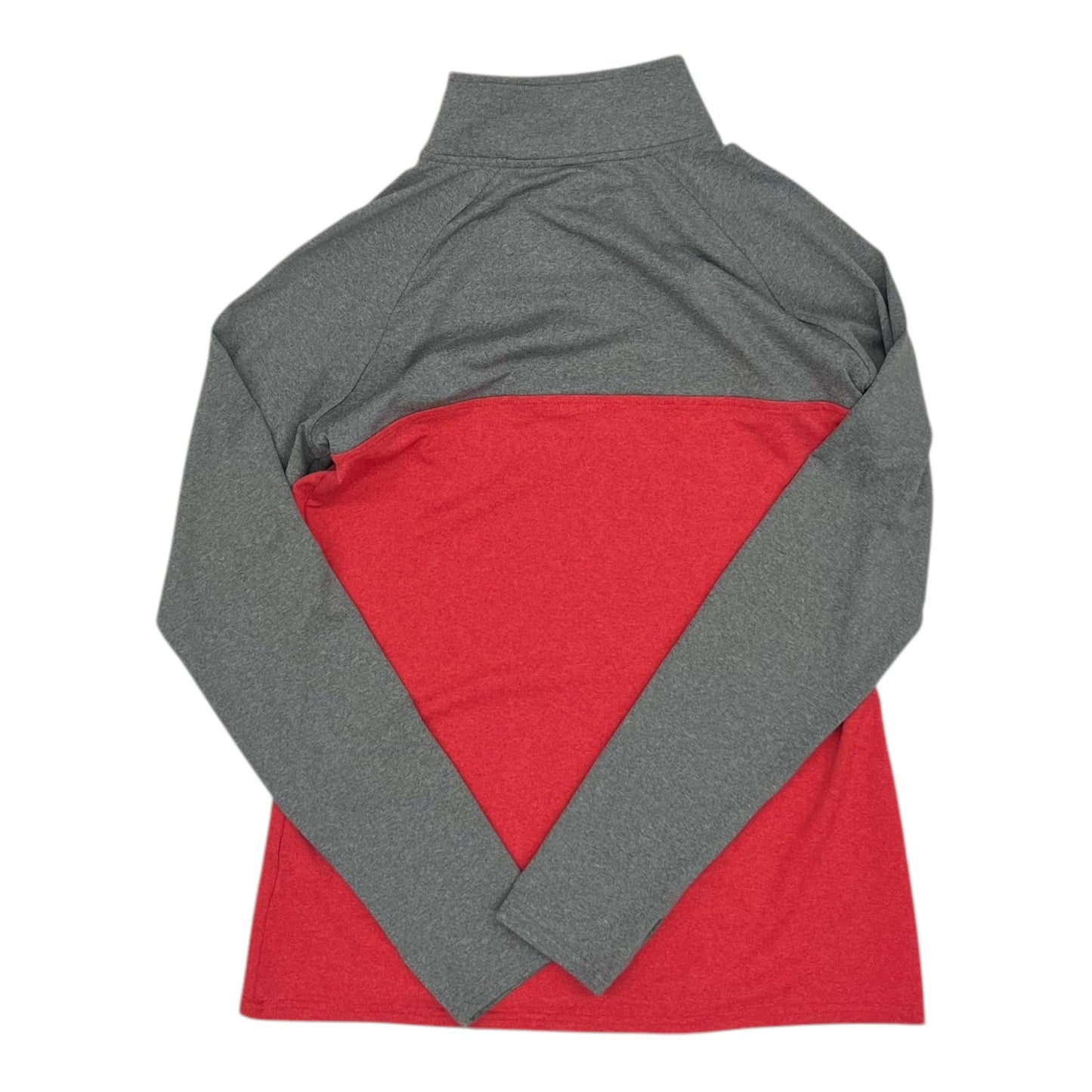 Athletic Top Ls Collar By Clothes Mentor In Grey, Size:M