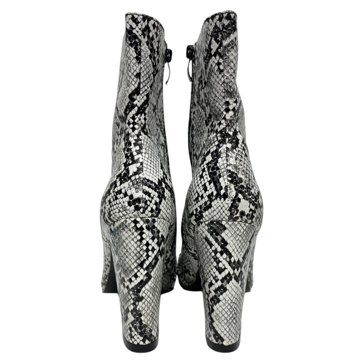 Boots Ankle Heels By Clothes Mentor In Animal Print, Size:10.5