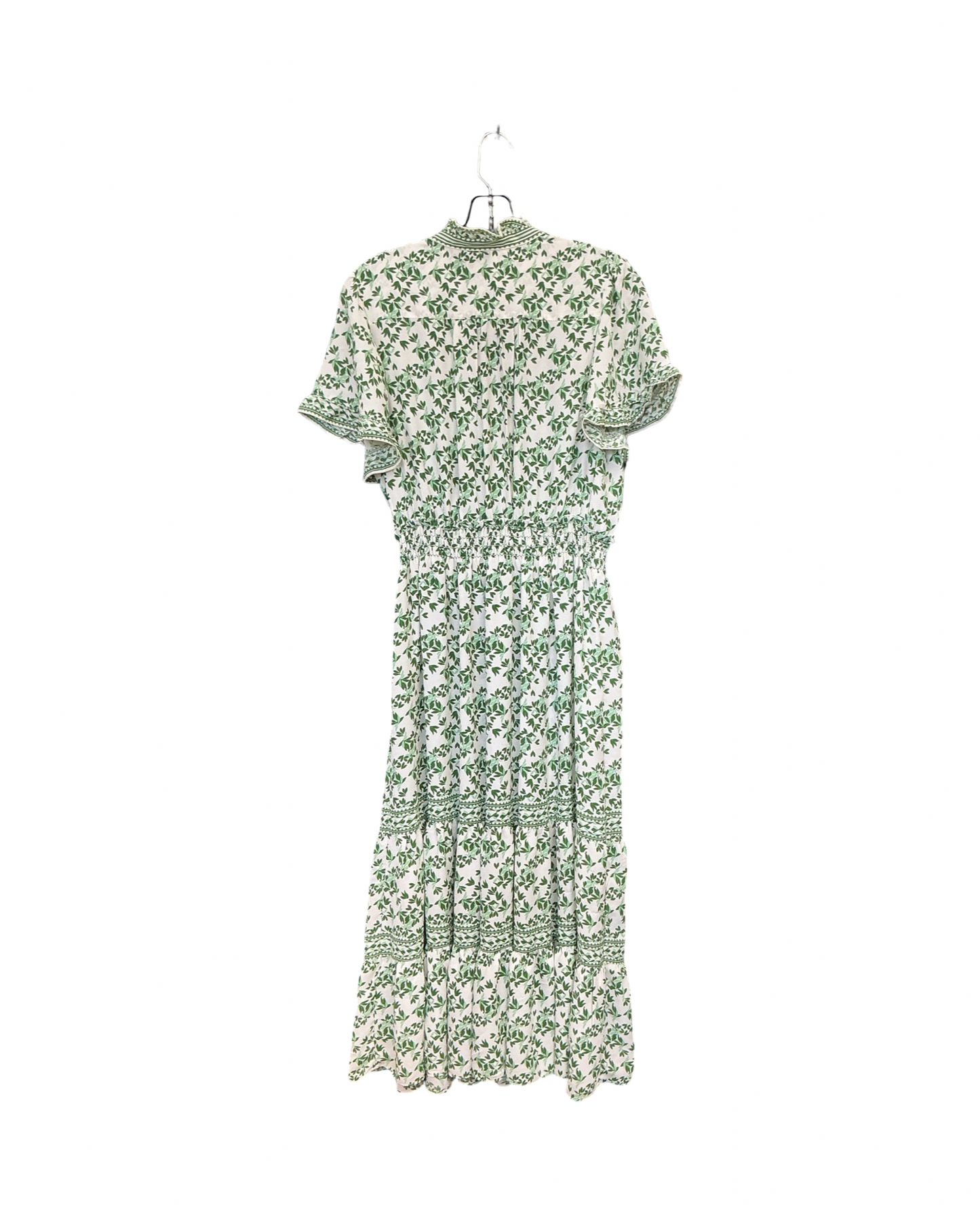 Dress Casual Maxi By Max Studio In Green & White, Size:Lp