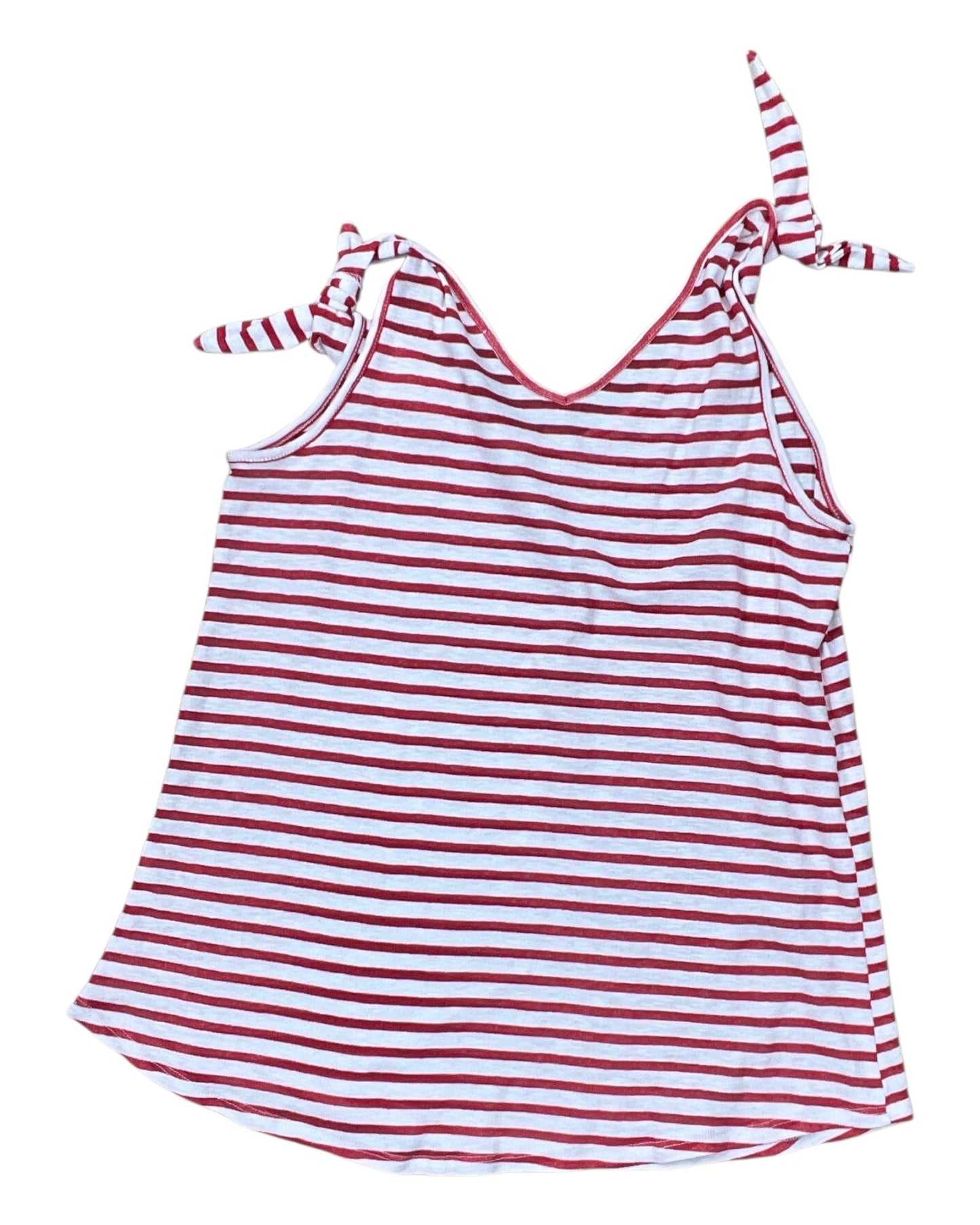 Top Sleeveless By Hailey & Co In Red & White, Size:M