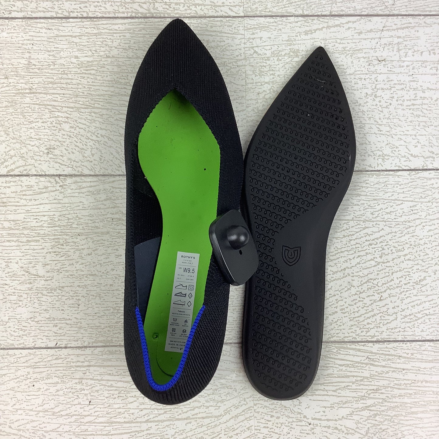Shoes Heels Block By Rothys In Black, Size: 9.5