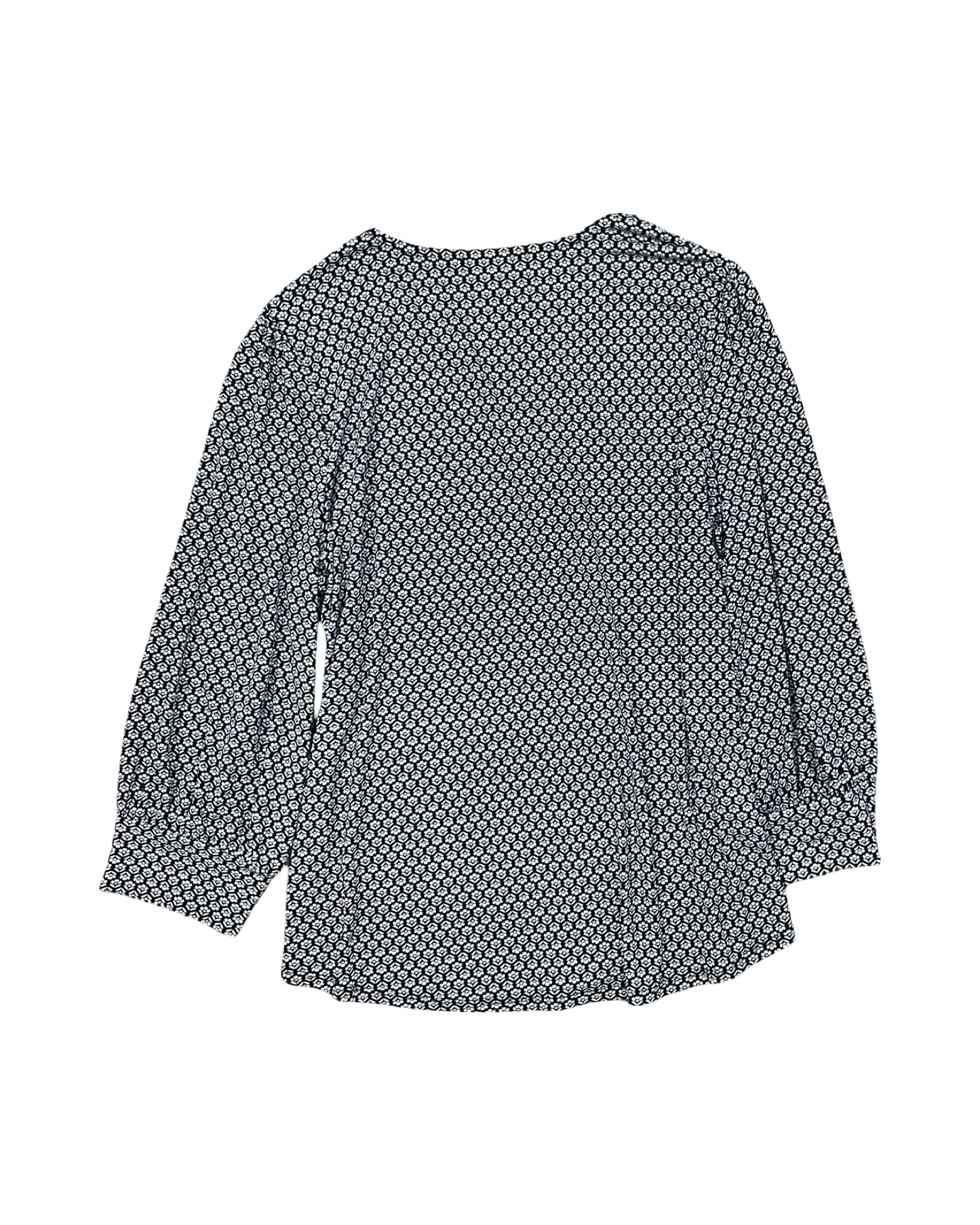 Top Ls By Adrianna Papell In Black & White, Size:L