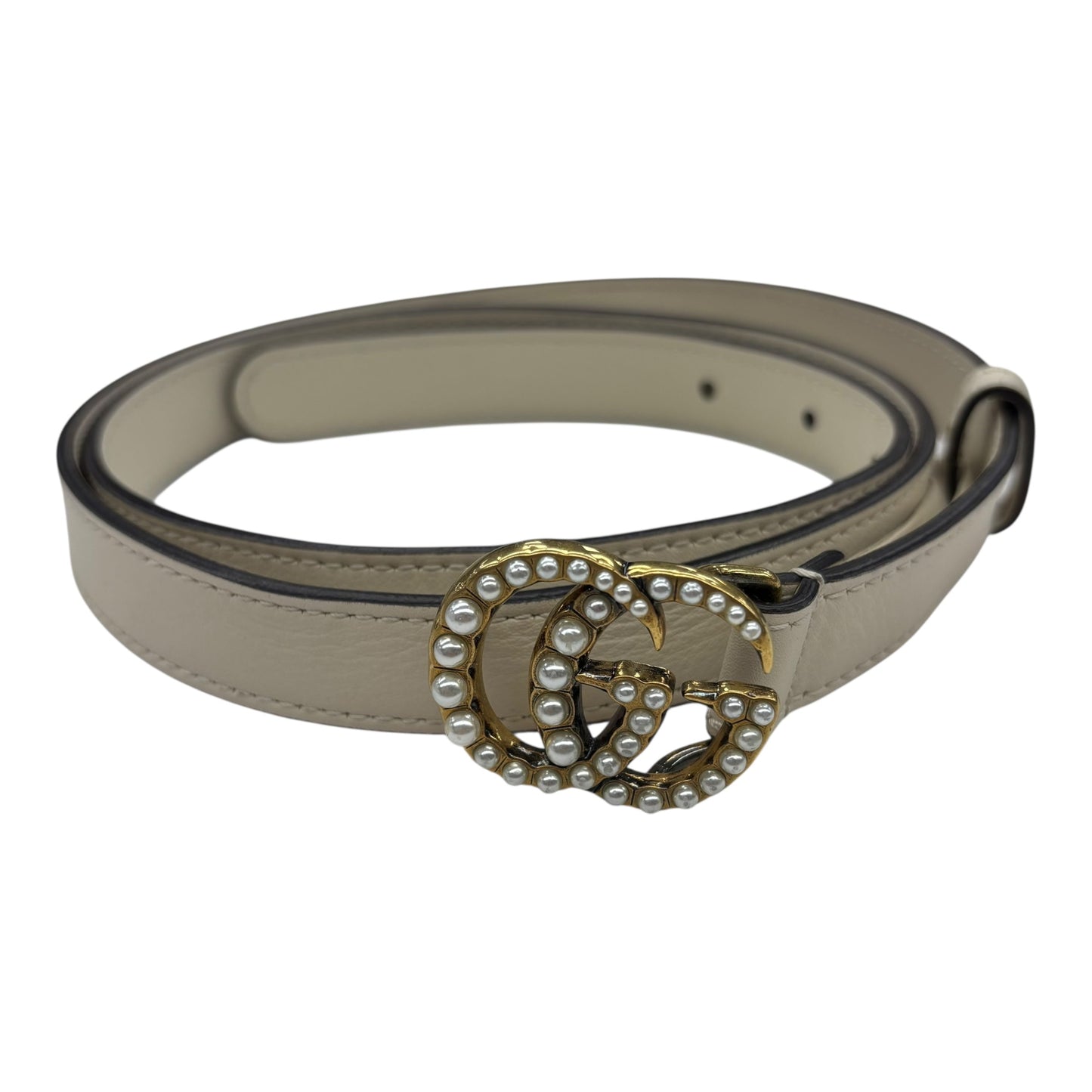 Belt Luxury Designer By Gucci In Cream