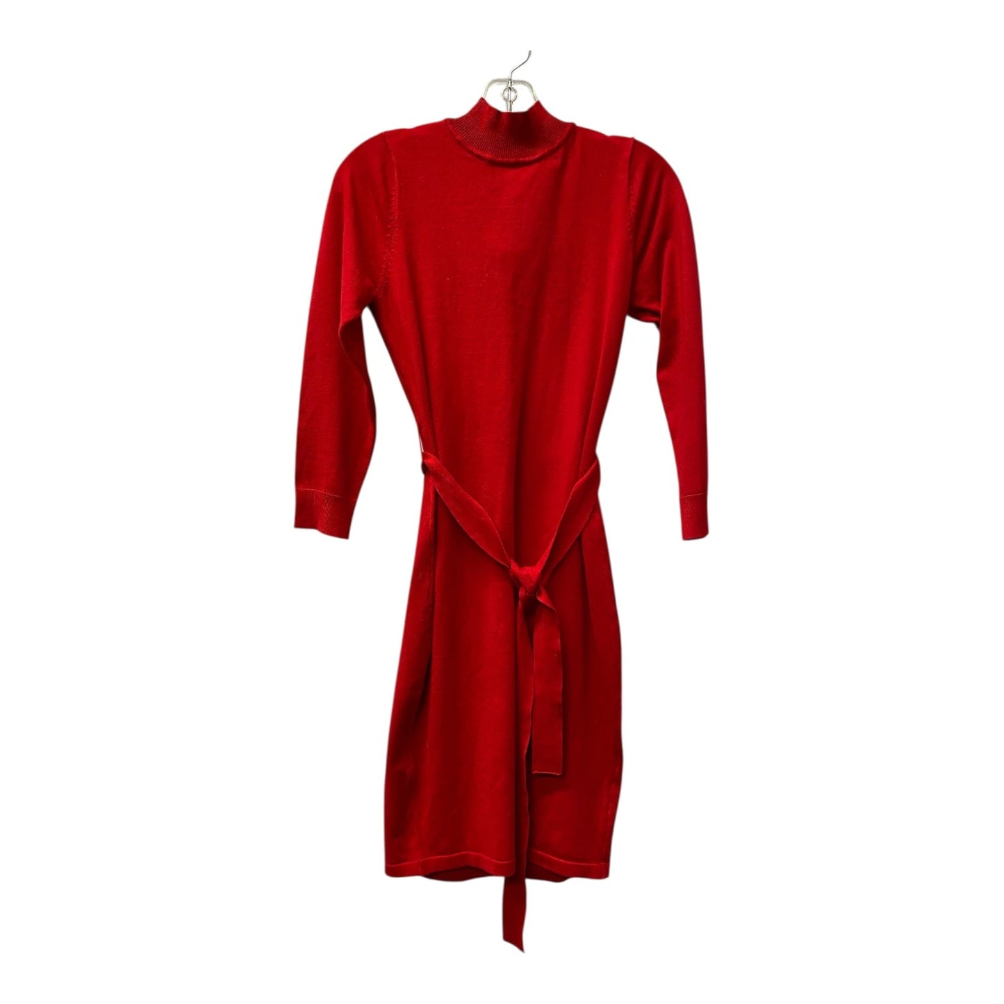Dress Casual Midi By Calvin Klein In Red, Size:2