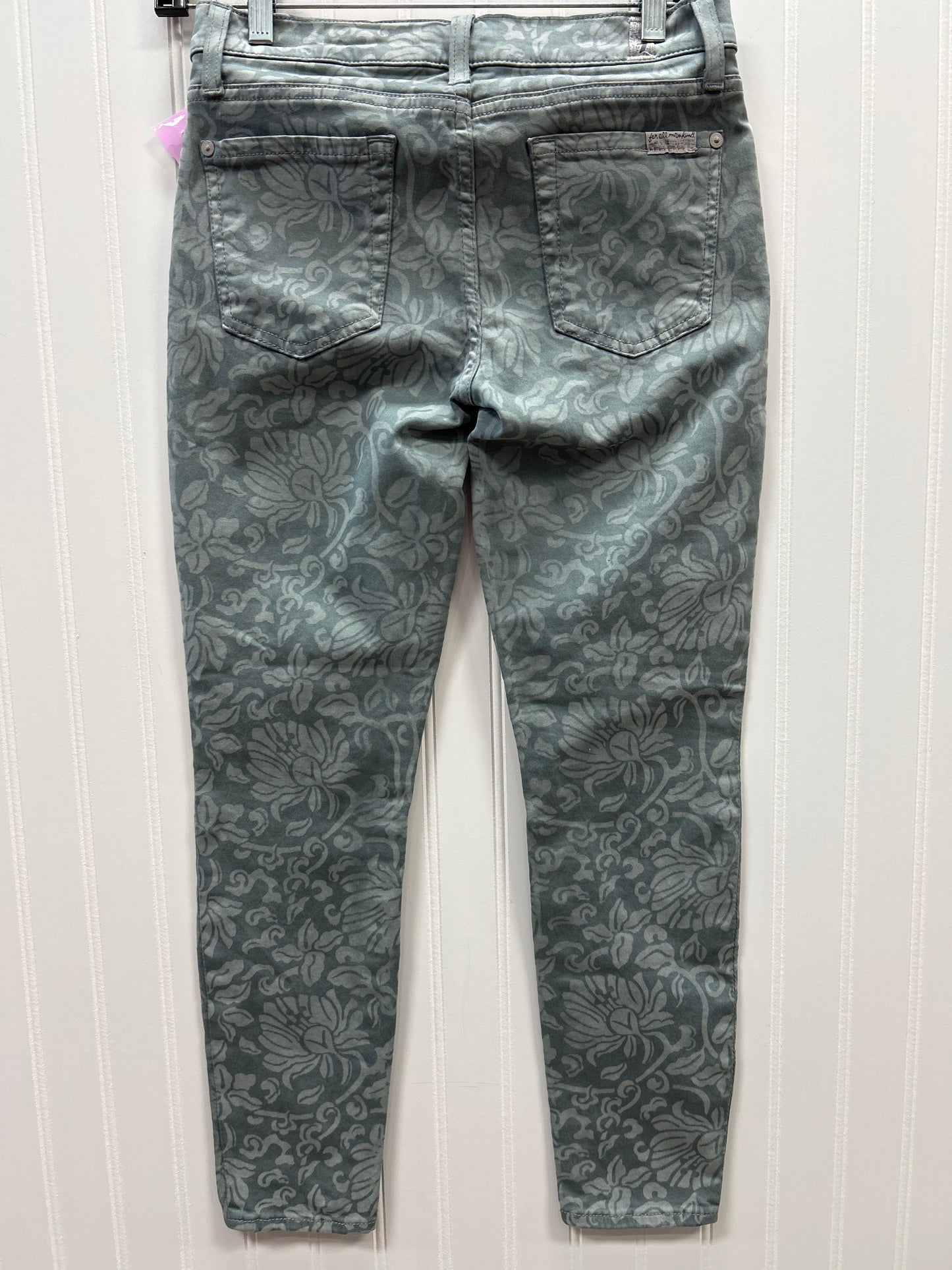 Jeans Skinny By 7 For All Mankind In Grey, Size:2