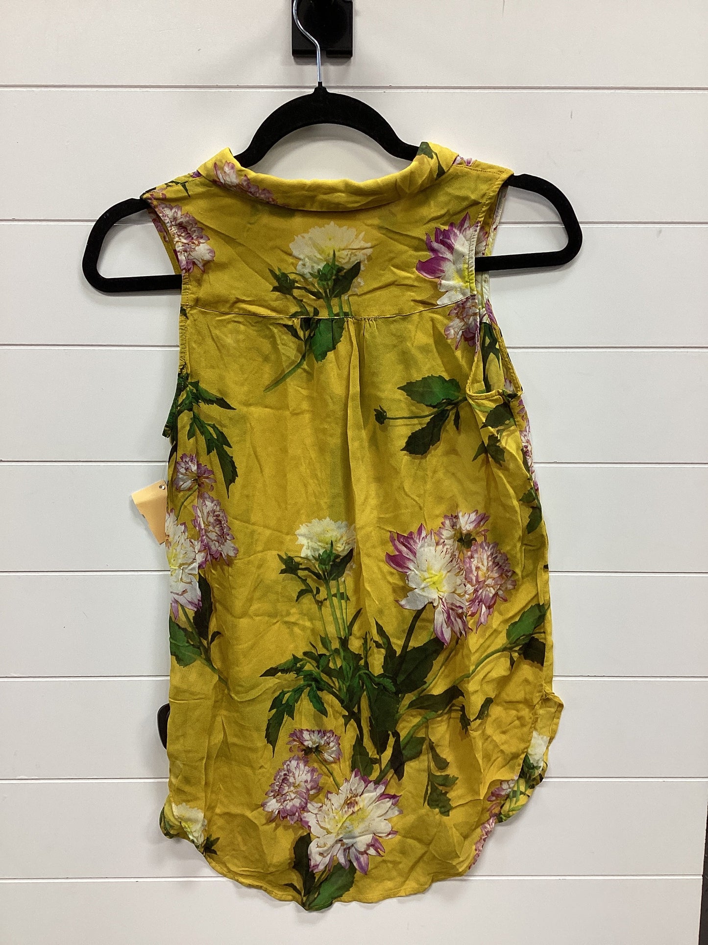 Top Sleeveless By Maeve In Yellow, Size:S