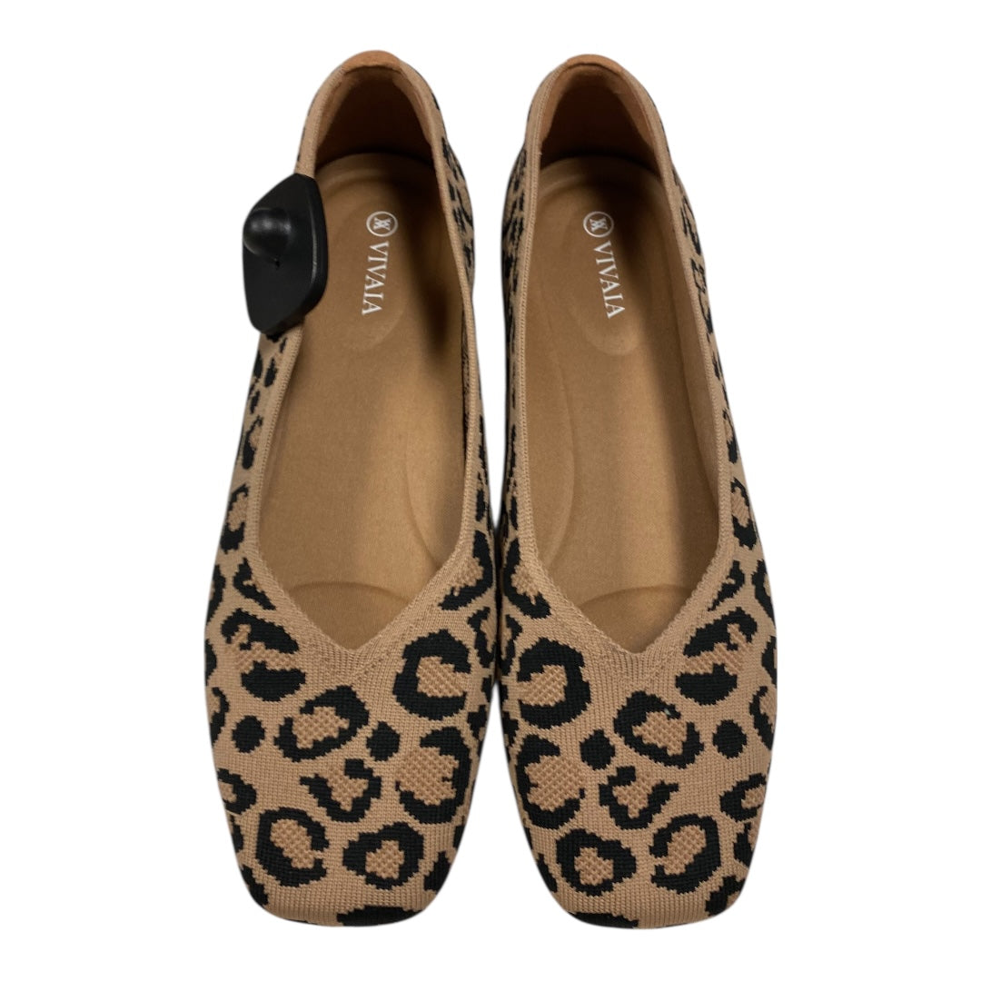 Shoes Flats By VIVALA In Animal Print, Size:9.5