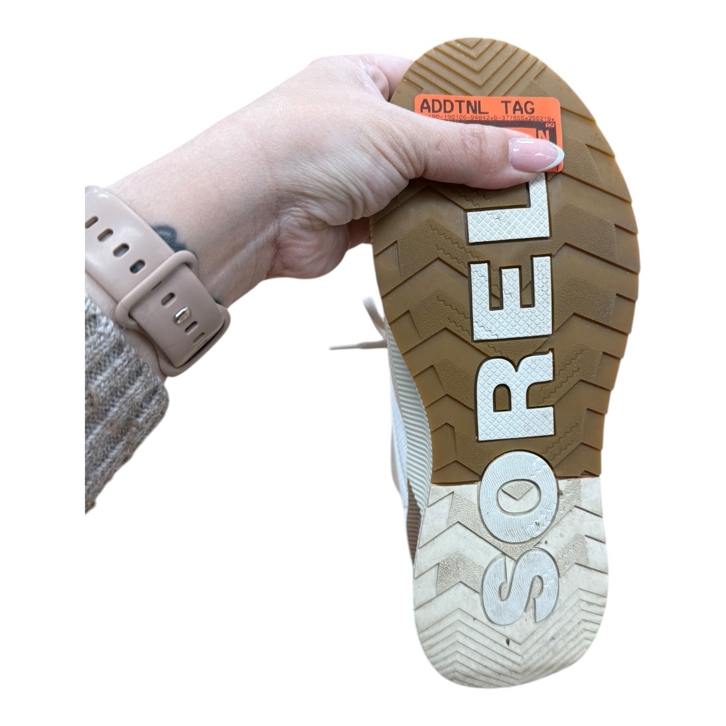 Boots Ankle Flats By Sorel In Peach, Size:9