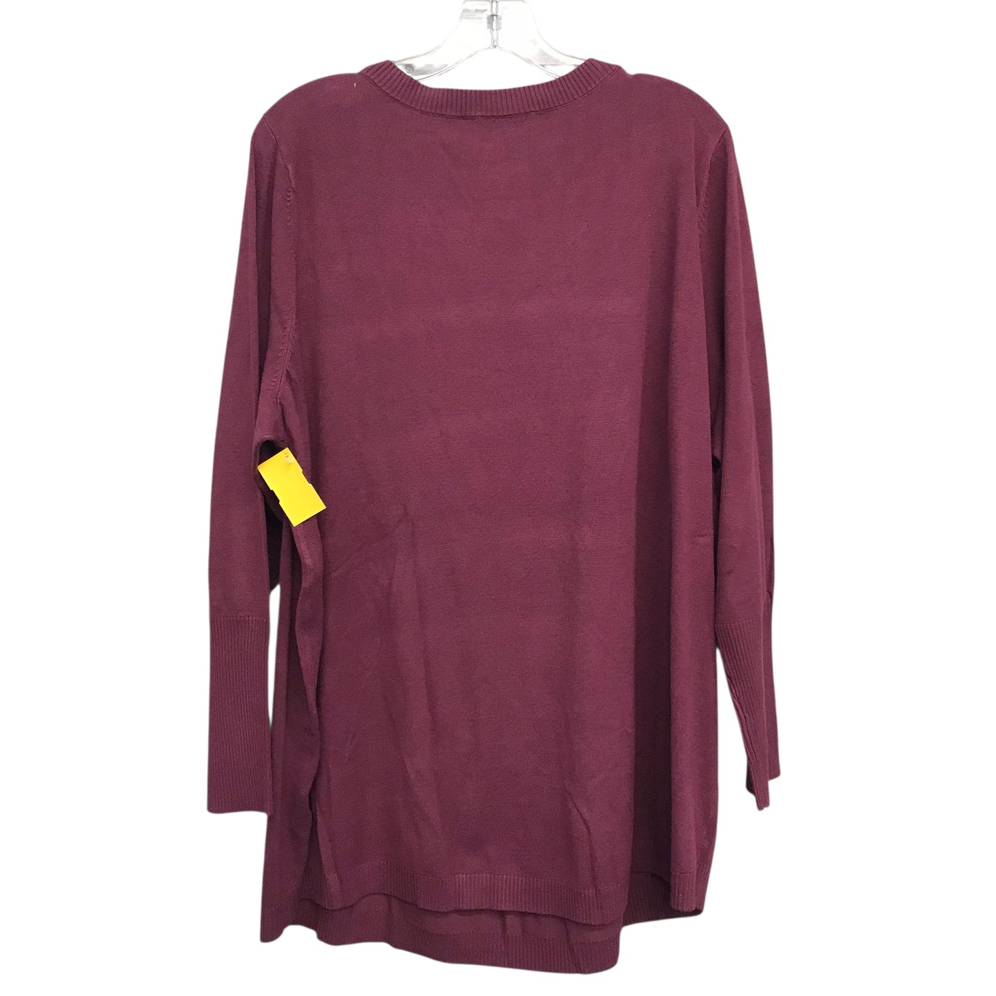 Sweater By Belle By Kim Gravel In Maroon, Size:2X