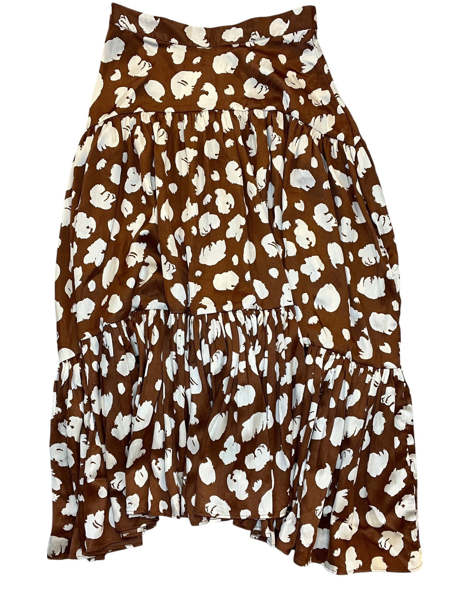 Skirt Midi By Clothes Mentor In Brown, Size:S