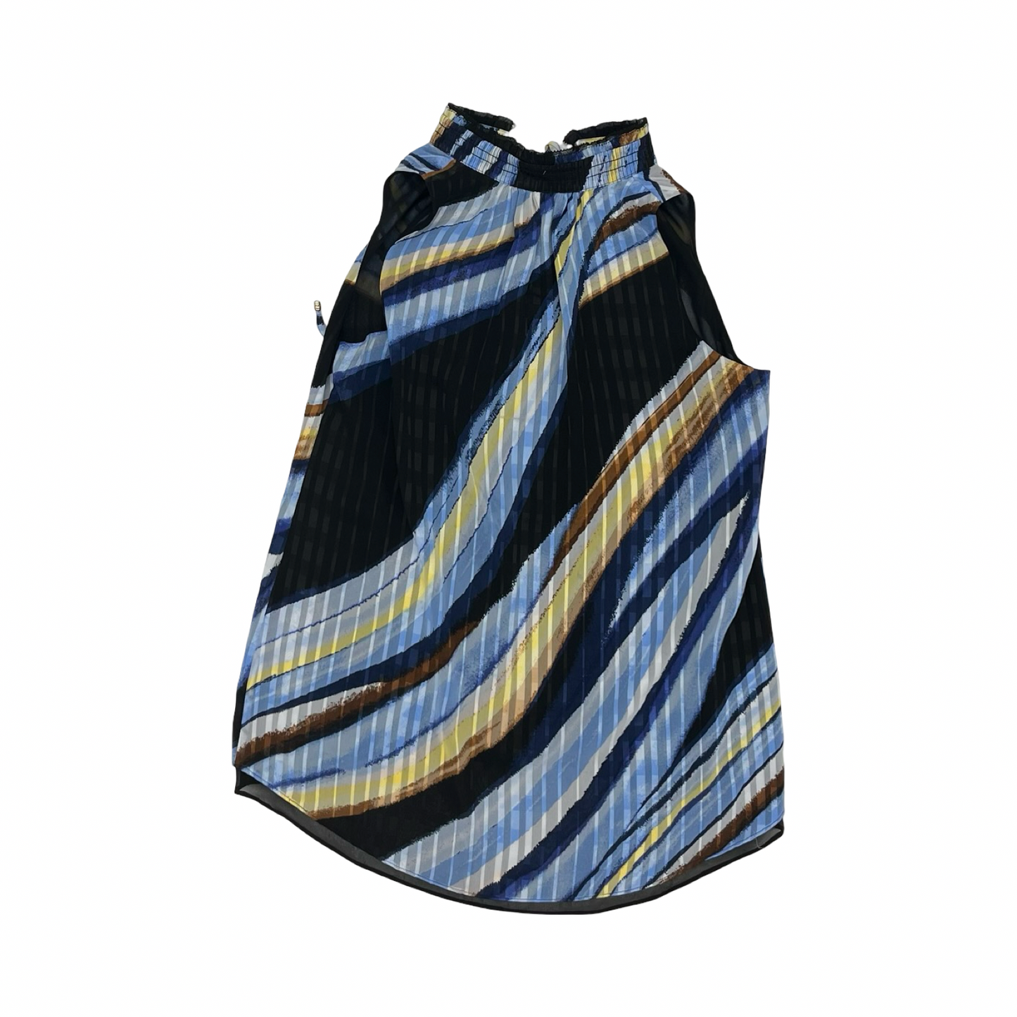Blouse Sleeveless By White House Black Market In Black & Blue, Size:Xs