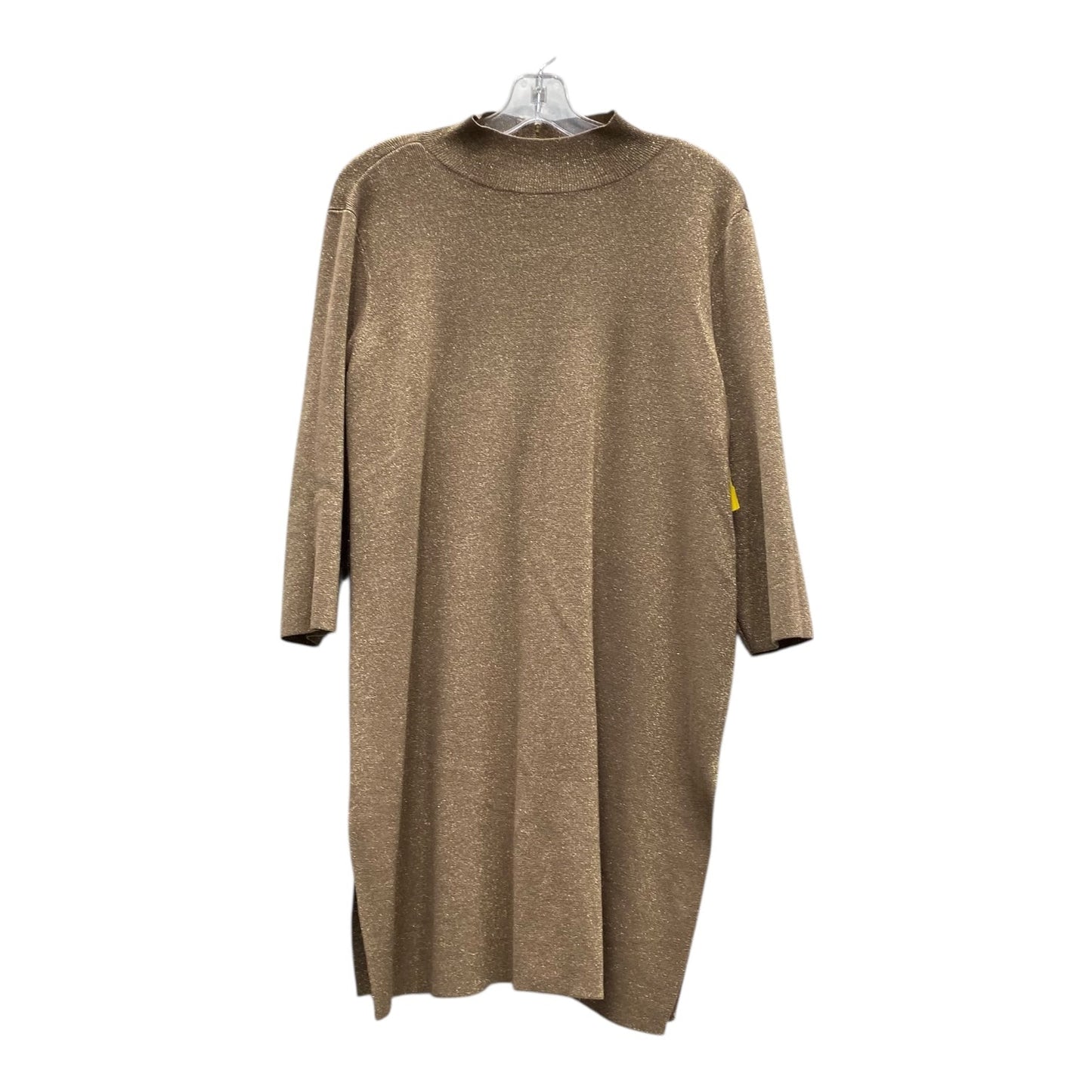 Top Ls By Chicos In Brown & Gold, Size:Xl