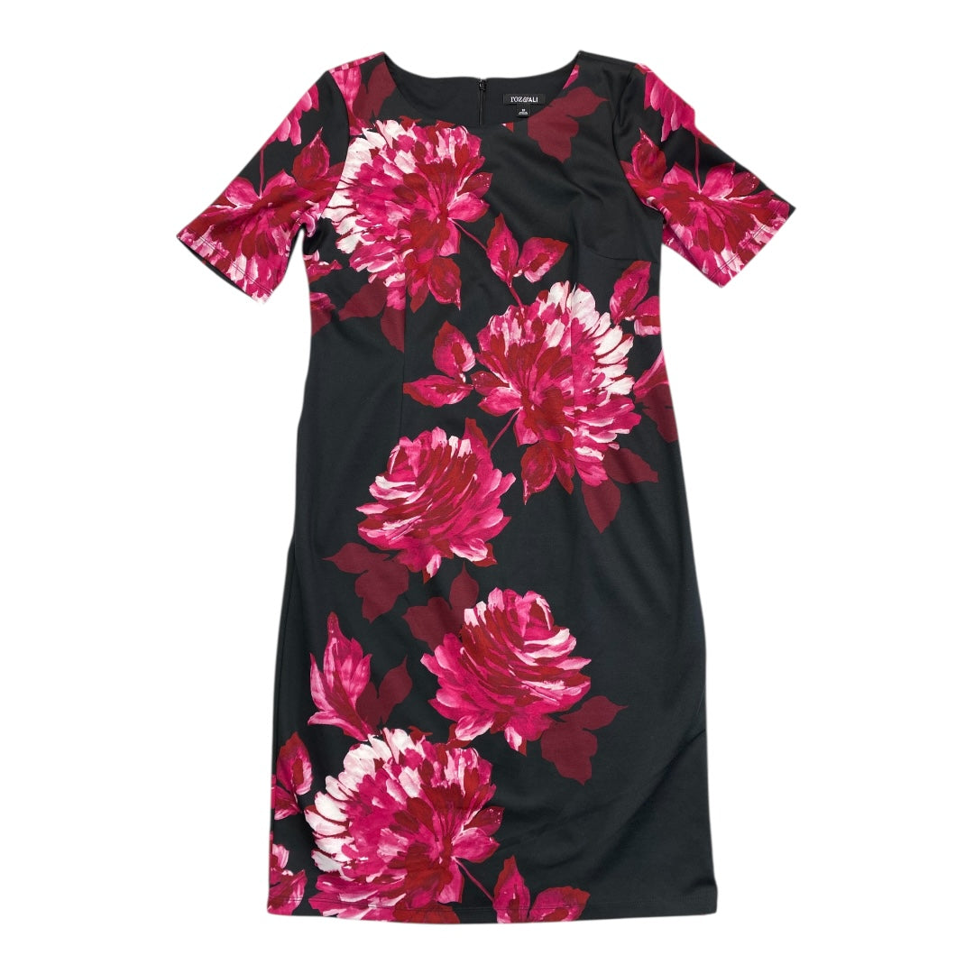 Dress Party Midi By Roz And Ali In Black & Pink, Size:12
