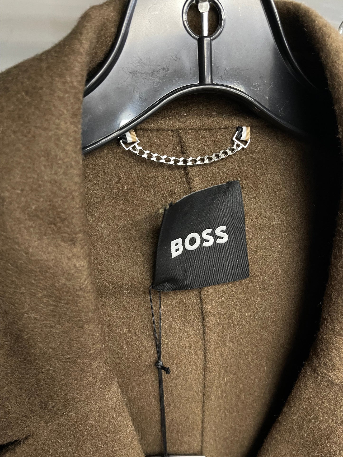 COAT TRENCH COAT by HUGO BOSS In BROWN, Size: 4