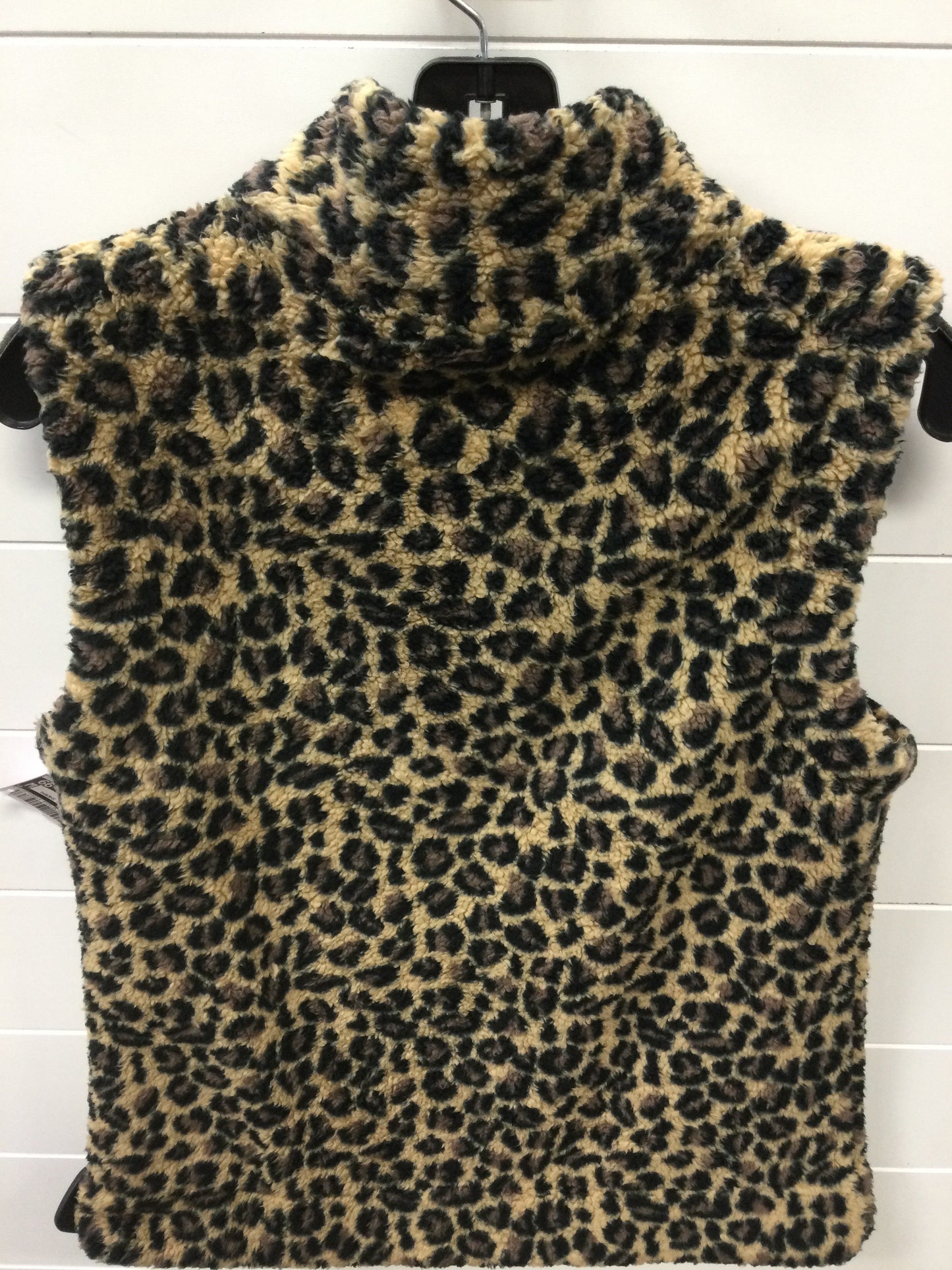 Vest Faux Fur & Sherpa By Calvin Klein In Animal Print, Size:S