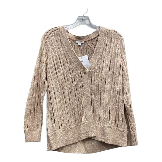 Sweater Cardigan By J. Jill In Tan, Size:Xsp