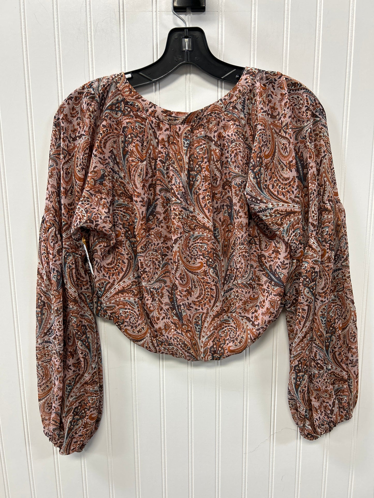 Blouse Ls By Rachel Zoe In Paisley Print, Size:Xs