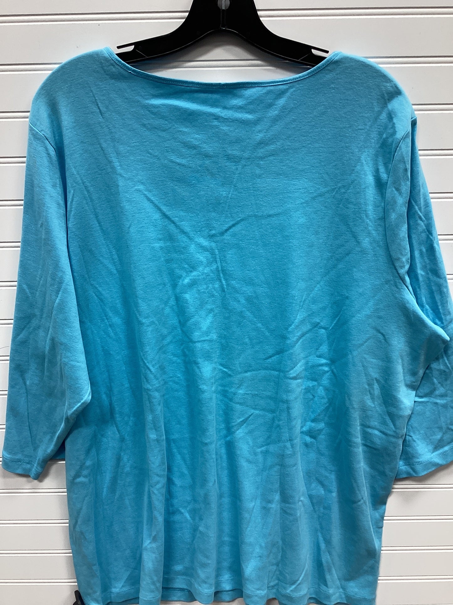Top Ls By Cj Banks In Blue, Size:3X
