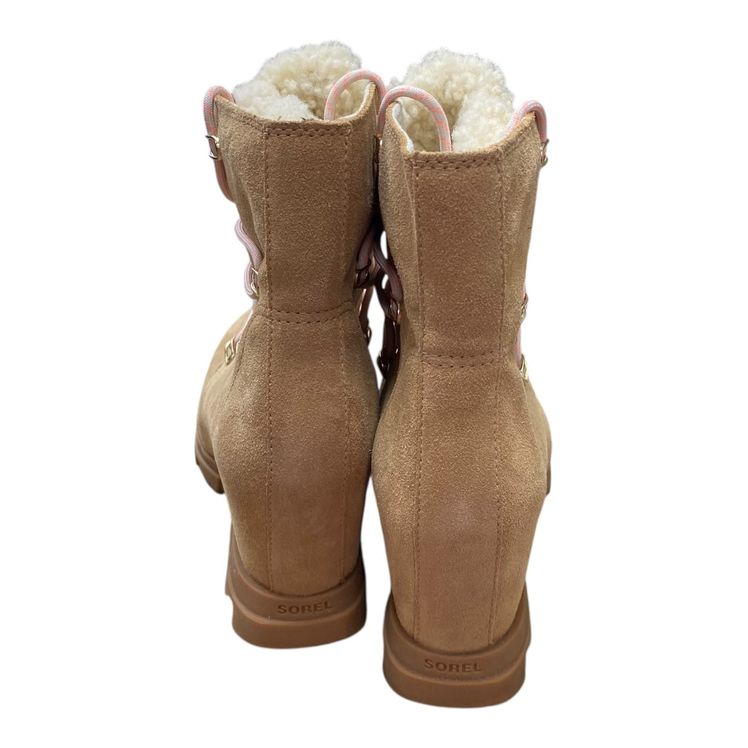 Boots Designer By Sorel In Brown & Cream, Size:10