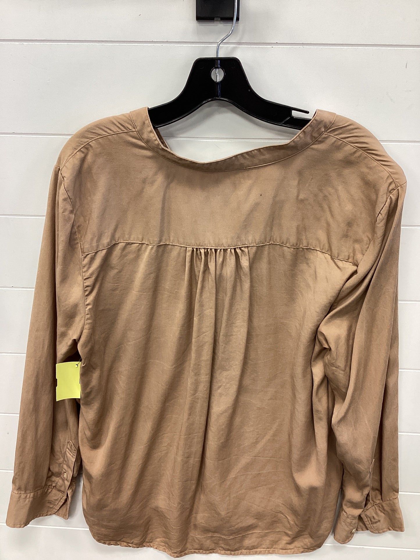 Blouse Ls By Lucky Brand In Brown, Size:L