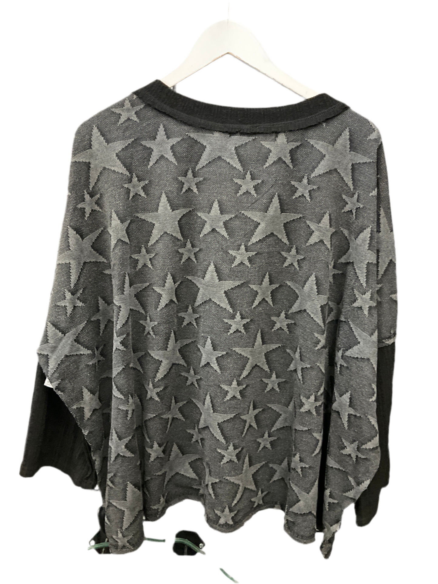 Top 3/4 Sleeve By Gigio In Gold & Grey, Size:S