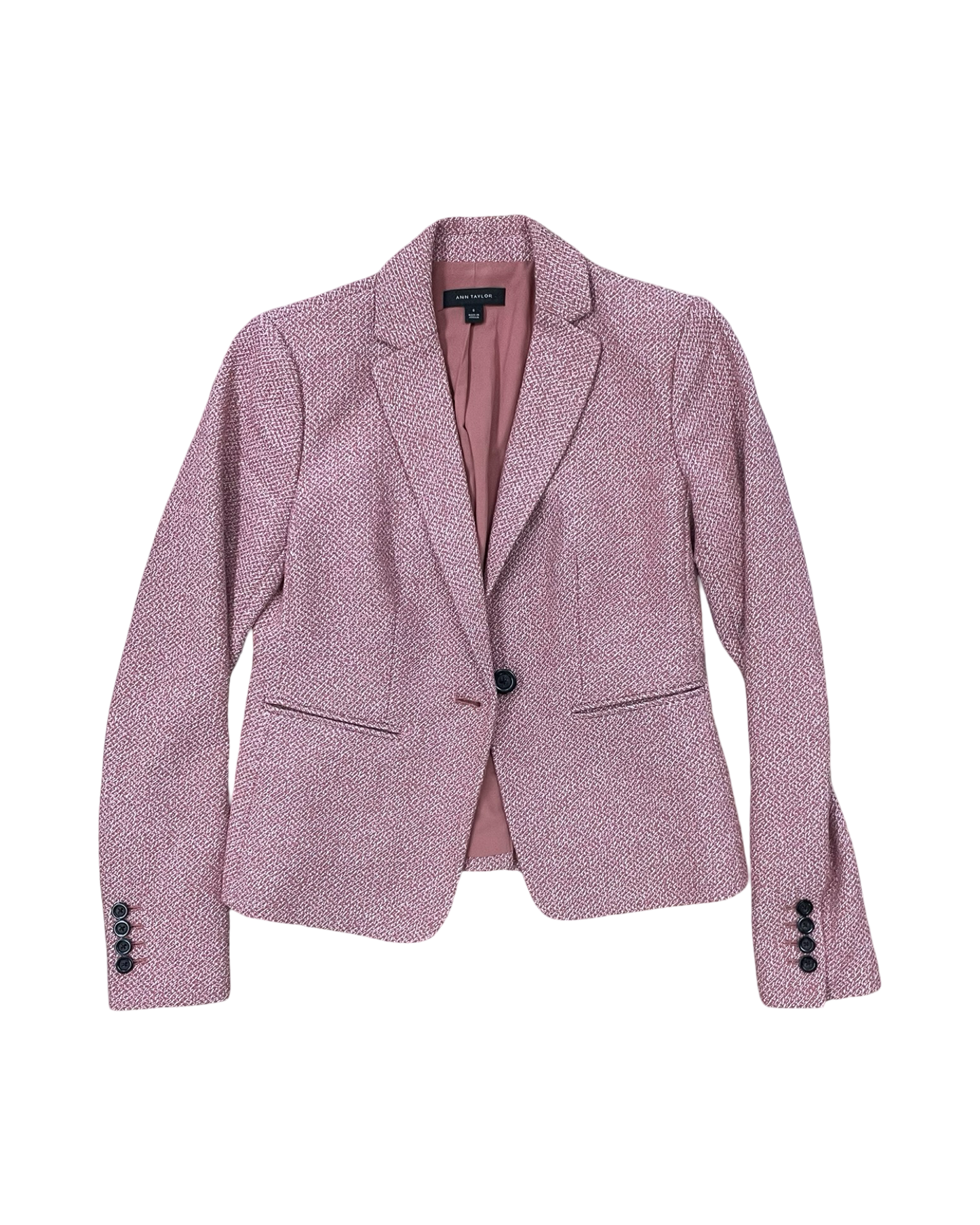 Blazer By Ann Taylor In Pink, Size:Xs