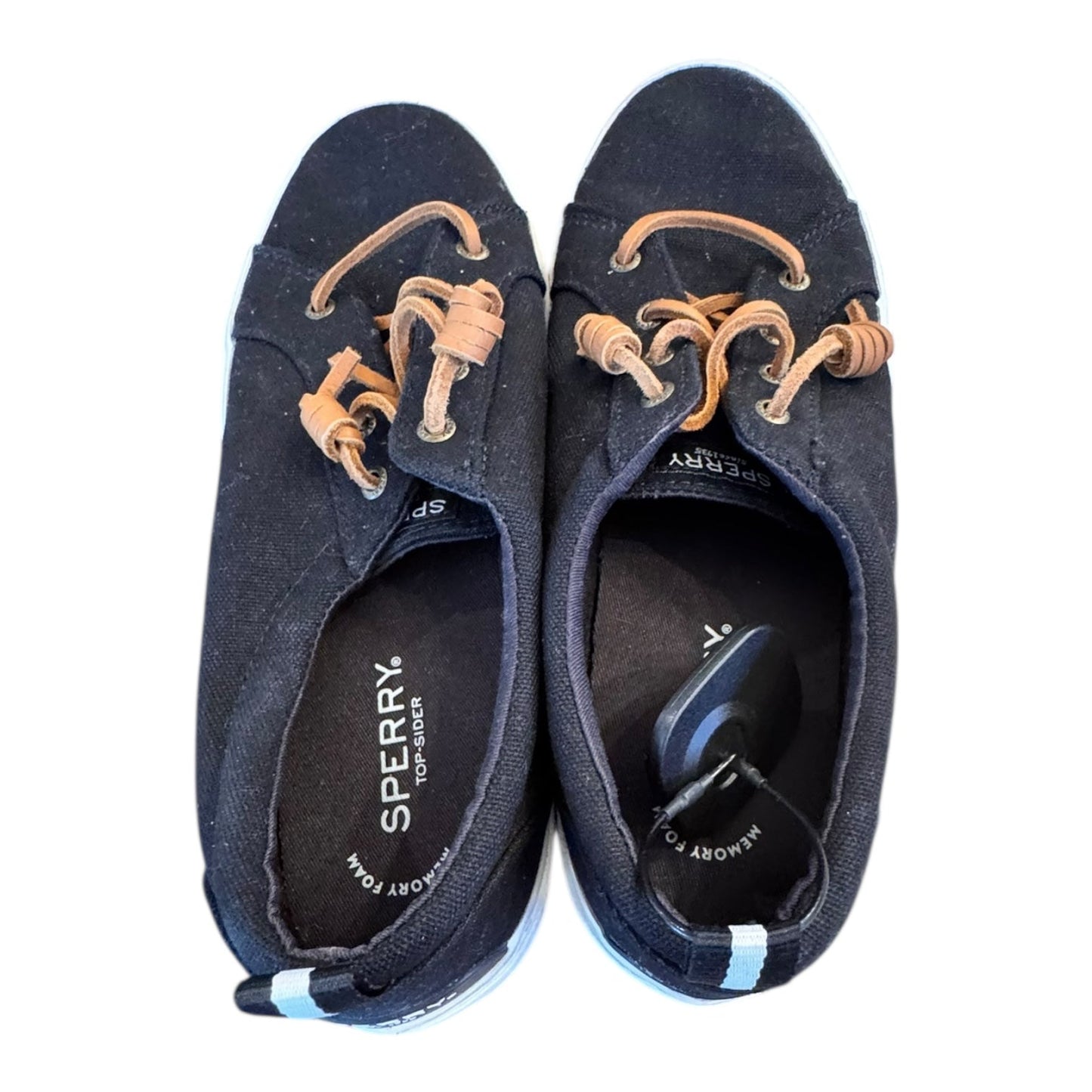 Shoes Sneakers By Sperry In Black, Size:9