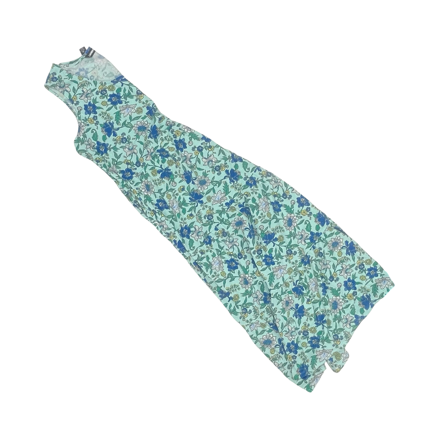 Dress Casual Midi By Lands End In Blue & Green, Size:2X
